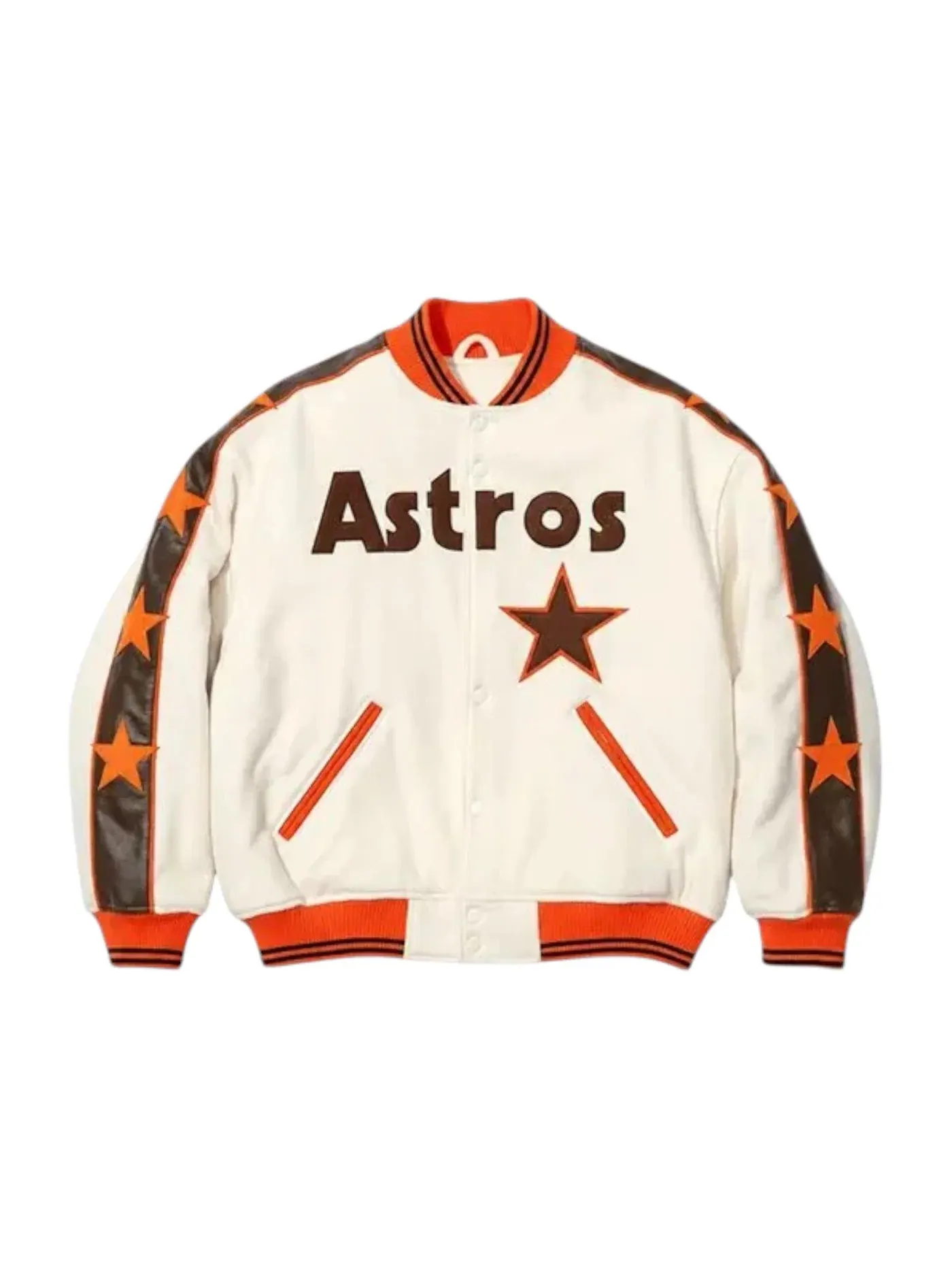 Мужская куртка-бомбер с принтом Supreme Mitchell & Ness Teams Varsity Jacket — изображение 1 из 2, прозрачный