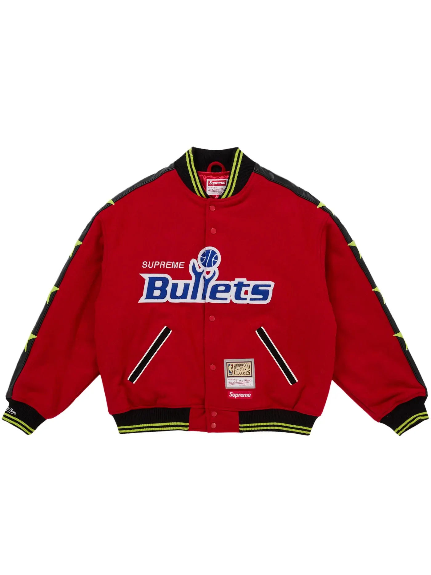 Мужская куртка-бомбер Supreme Mitchell & Ness Teams — изображение 1 из 3, красный