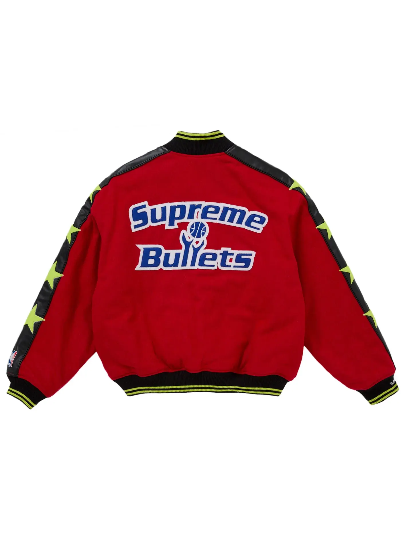 Мужская куртка-бомбер Supreme Mitchell & Ness Teams — изображение 3 из 3, красный