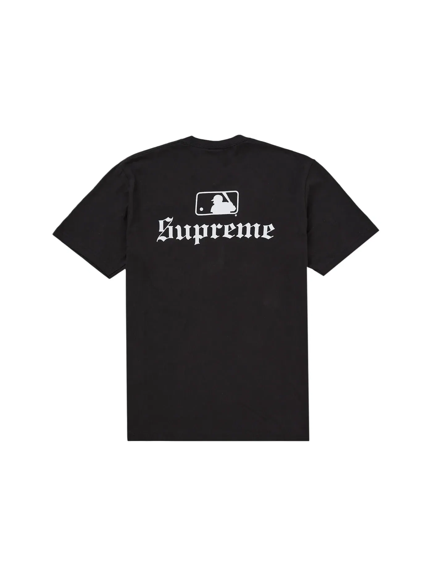 Мужская футболка с принтом Supreme MLB Teams Sox Tee Black — изображение 2 из 2