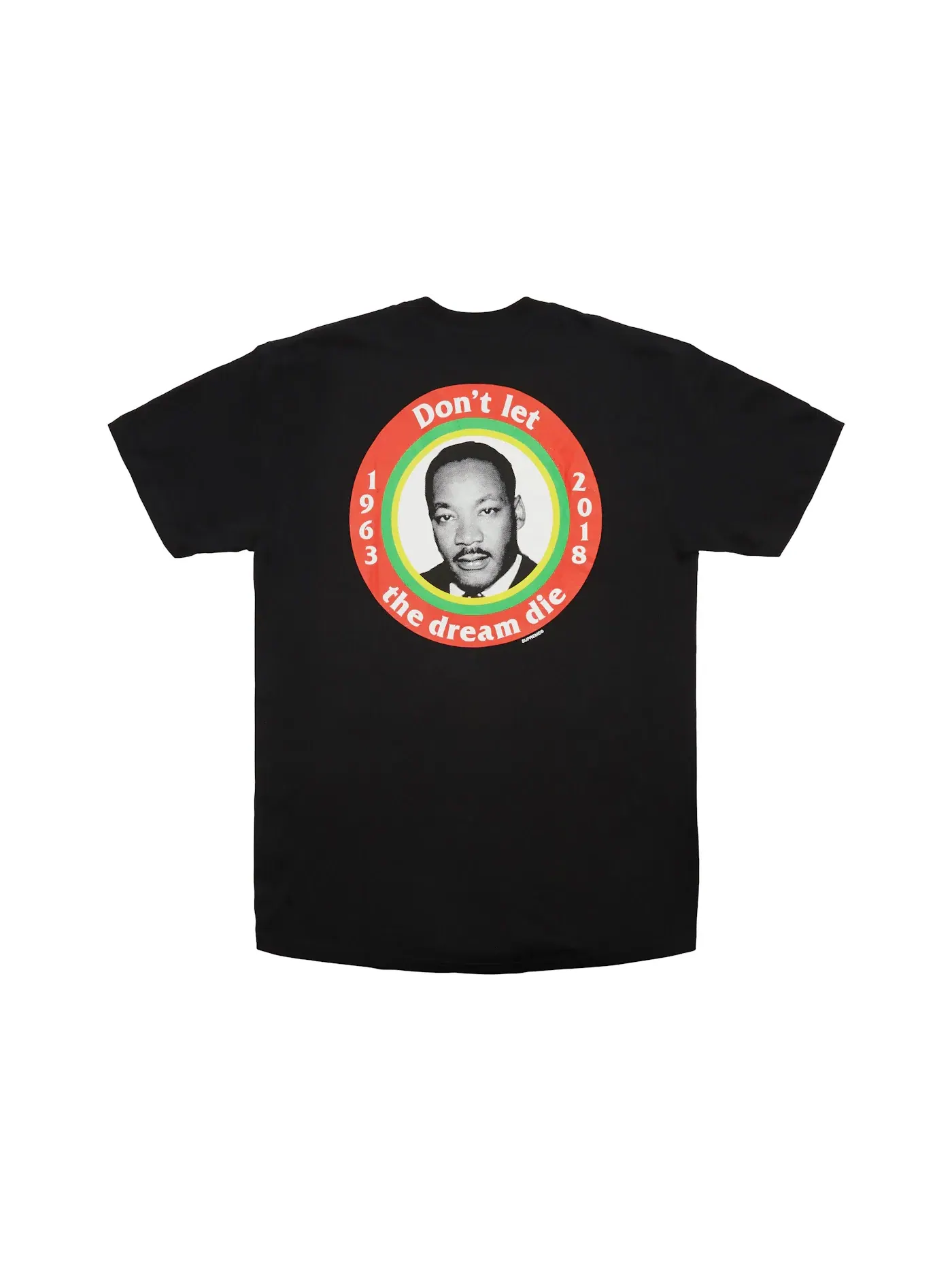Мужская футболка с принтом Supreme Tee — изображение 2 из 2, черный