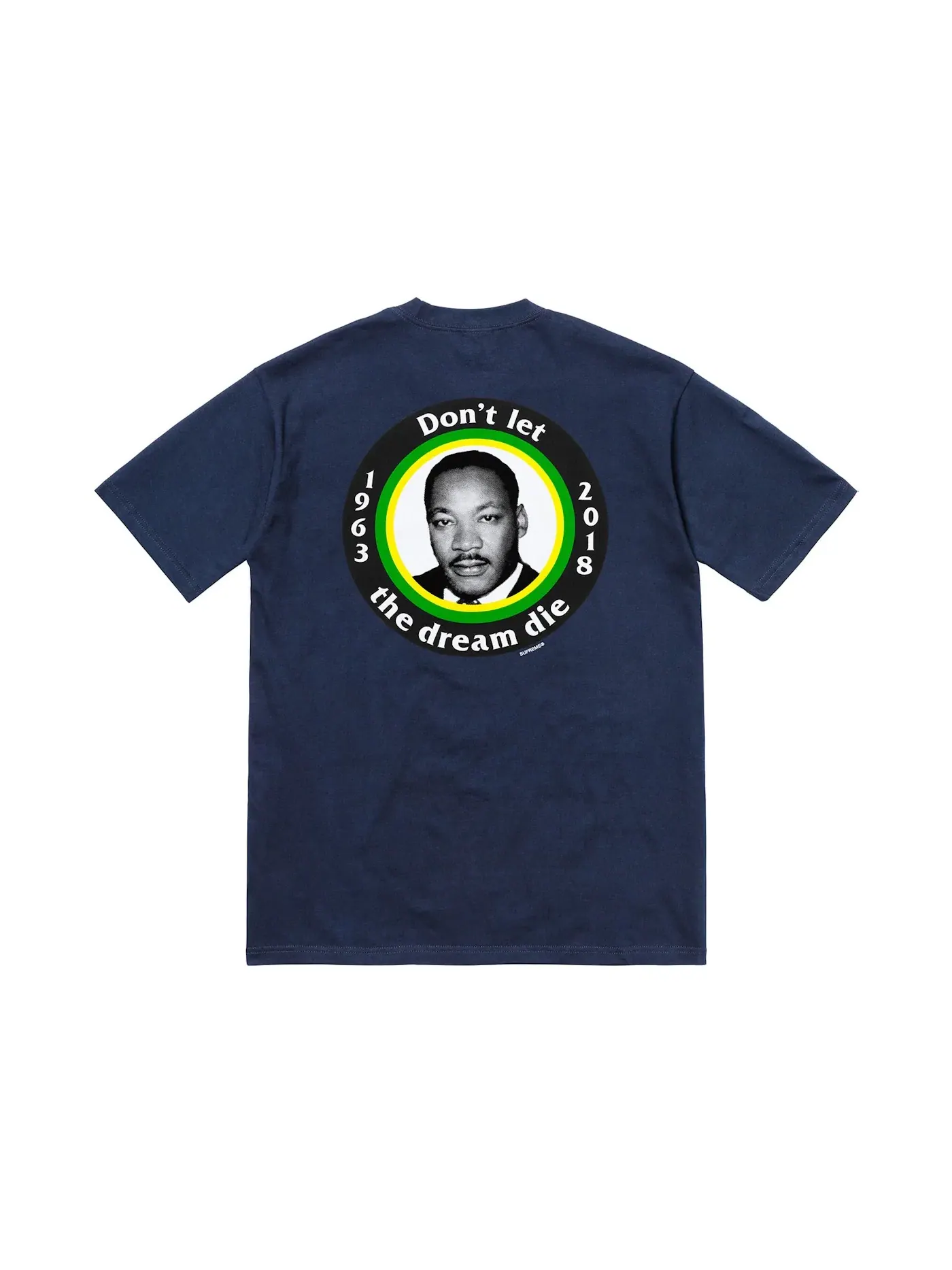 Мужская футболка с принтом Supreme MLK Dream Tee — изображение 2 из 2, темно-синий