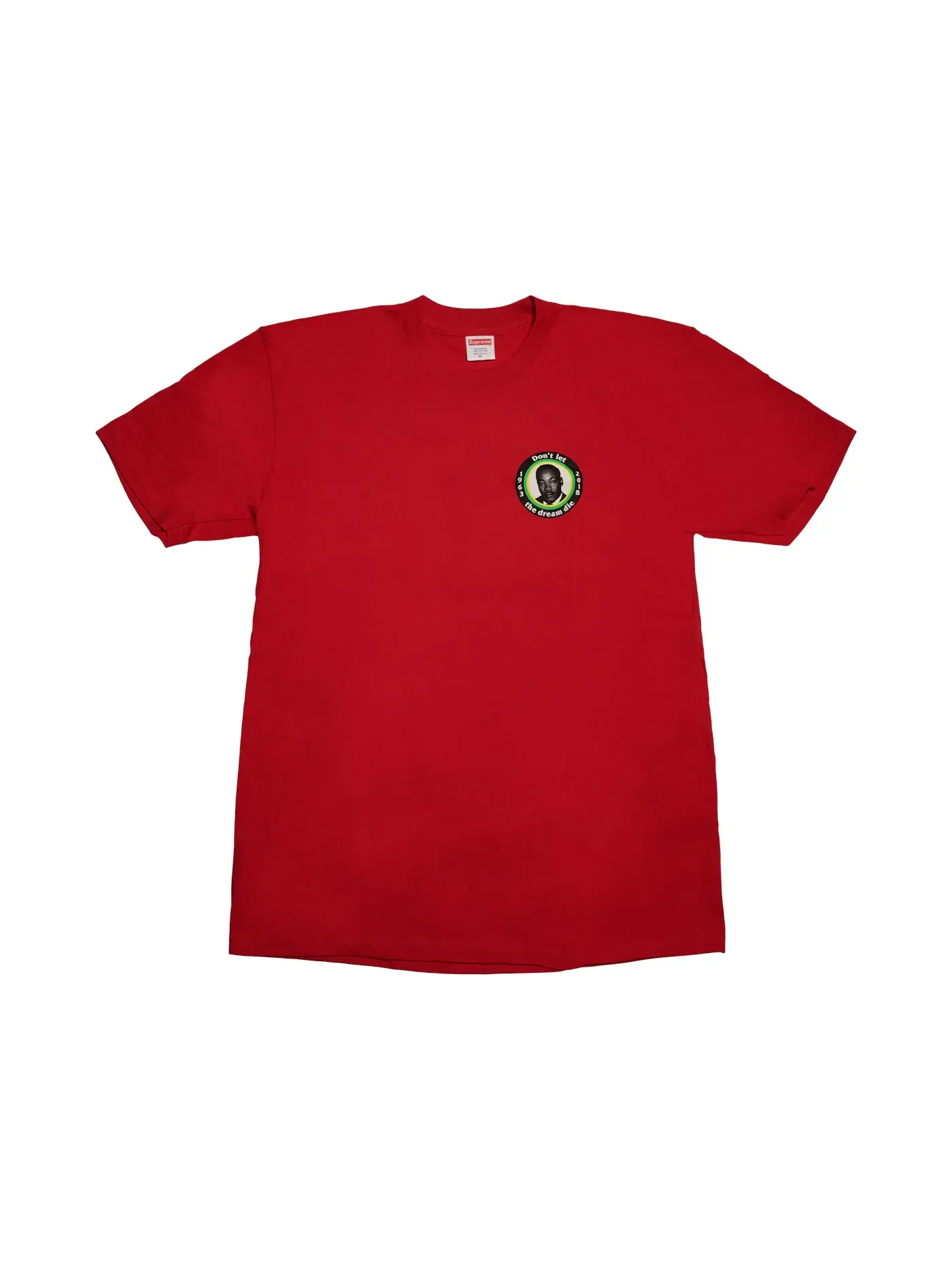 Мужская футболка с принтом Supreme MLK Dream Tee — изображение 1 из 2, красный
