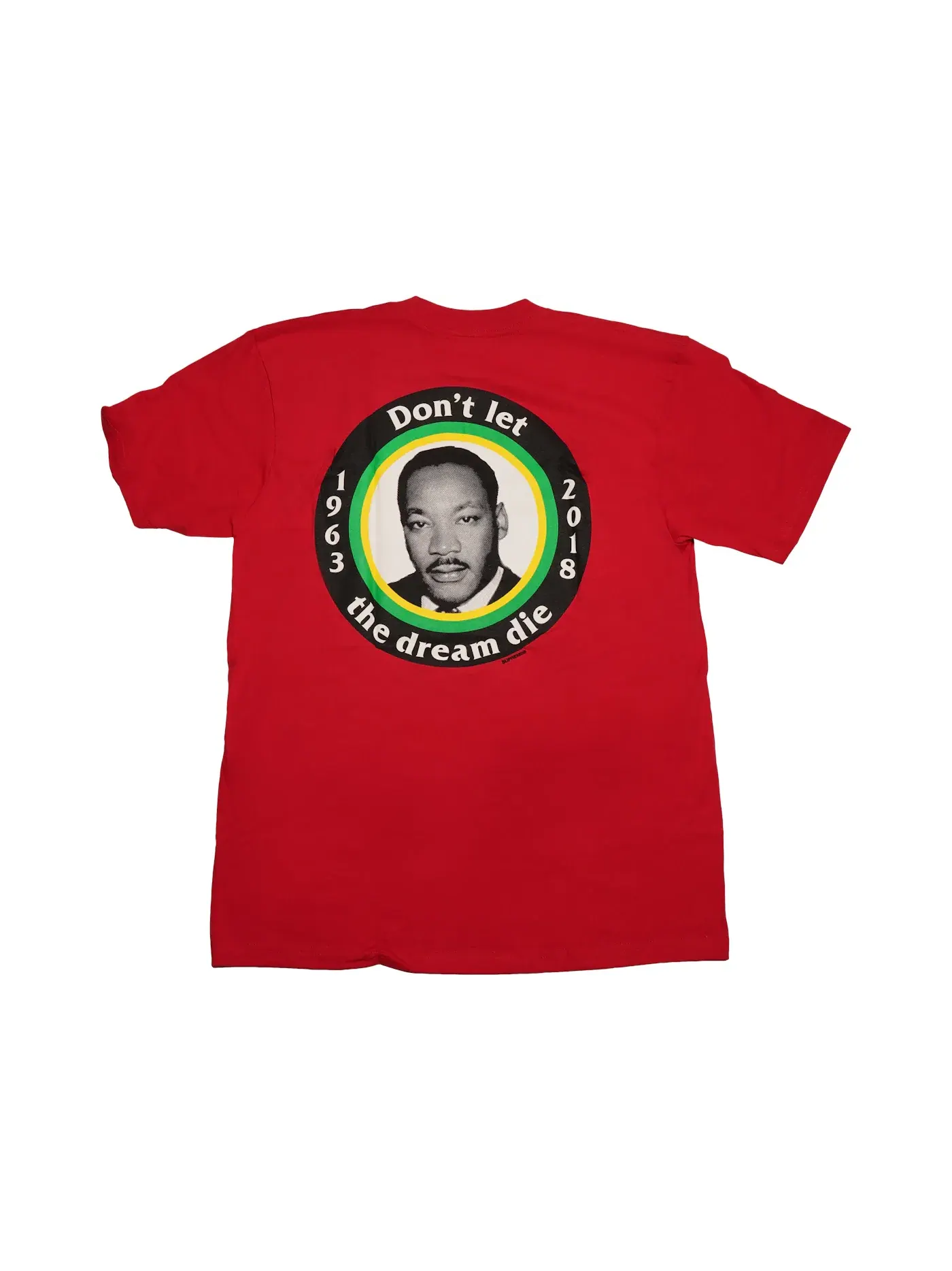 Мужская футболка с принтом Supreme MLK Dream Tee — изображение 2 из 2, красный