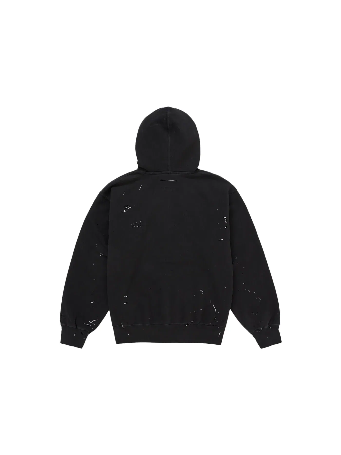 Мужская худи на молнии Supreme MM6 Maison Margiela Box Logo Zip Up Hooded Sweatshirt Black — изображение 3 из 3, черный