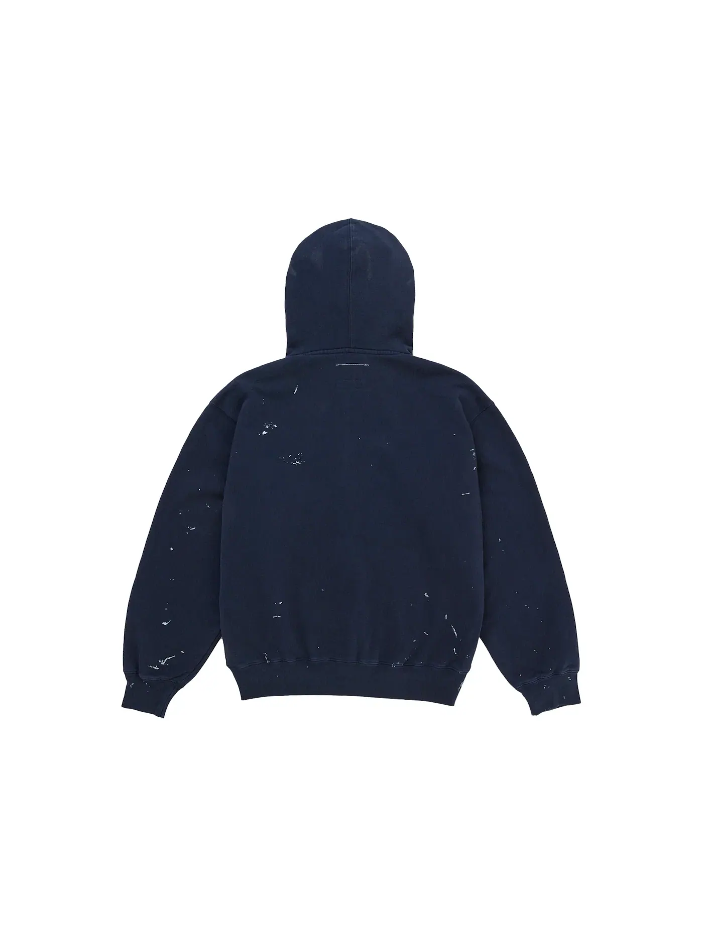 Мужская худи на молнии с капюшоном с принтом Sweatshirt Supreme — изображение 3 из 4, темно-синий