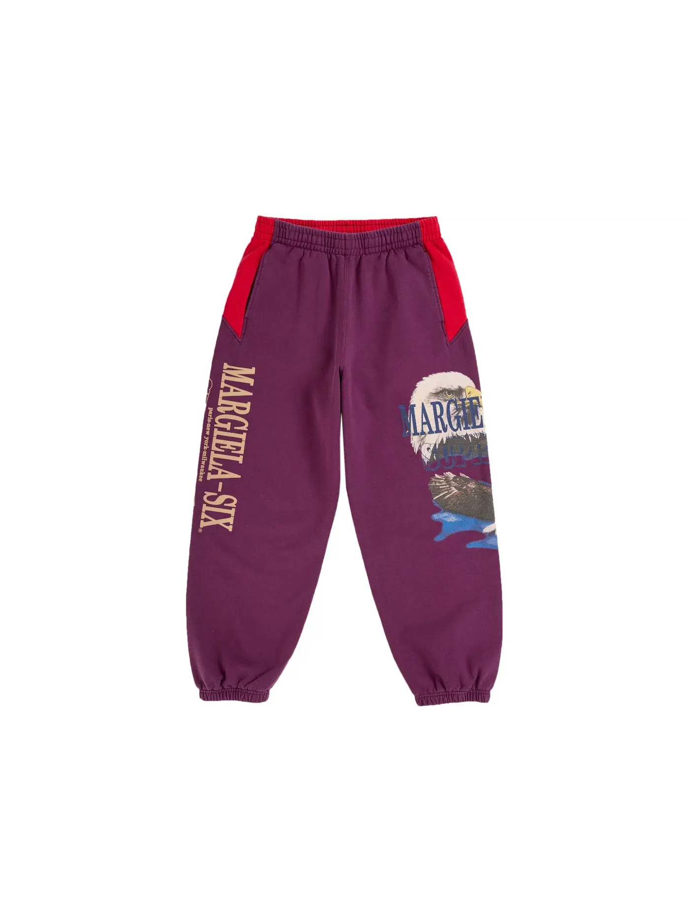 Мужские спортивные штаны с принтом Eagle Supreme MM6 Maison Margiela — изображение 1 из 2, фиолетовый