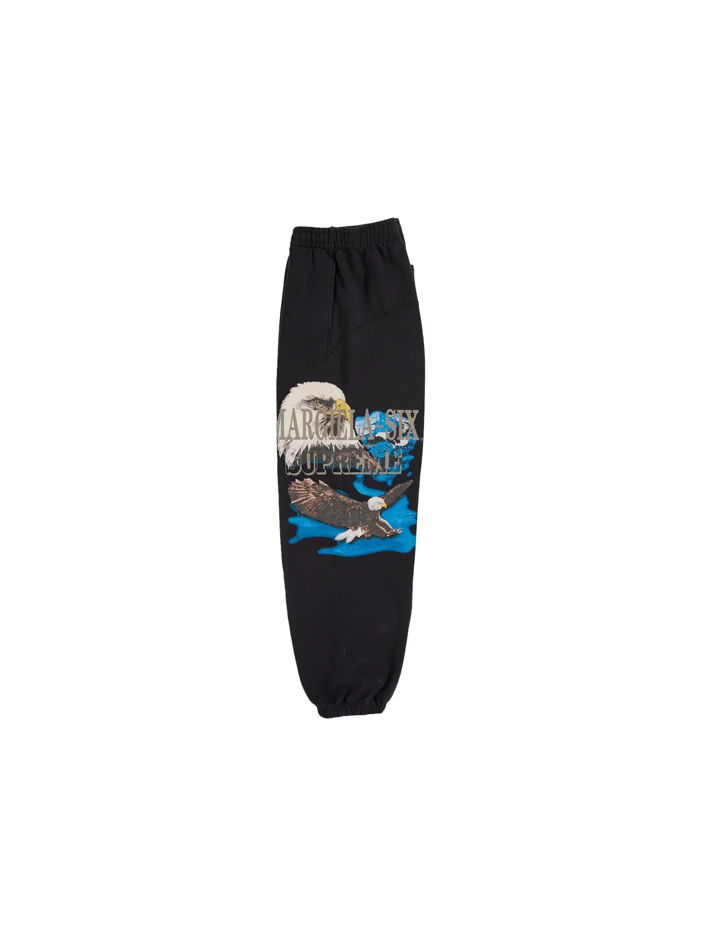 Мужские спортивные штаны с принтом Eagle Sweatpant Supreme — изображение 2 из 4, черный