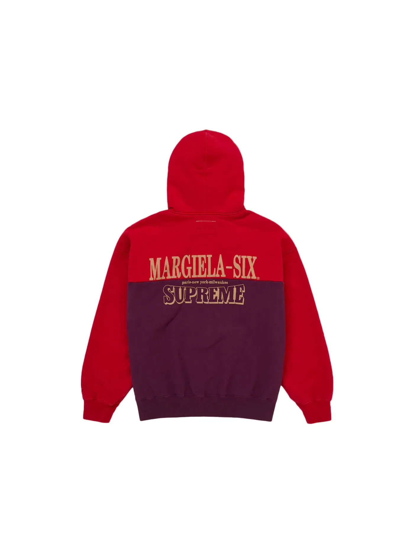 Мужская худи на молнии с принтом Eagle Supreme, MM6 Maison Margiela — изображение 3 из 3, красный