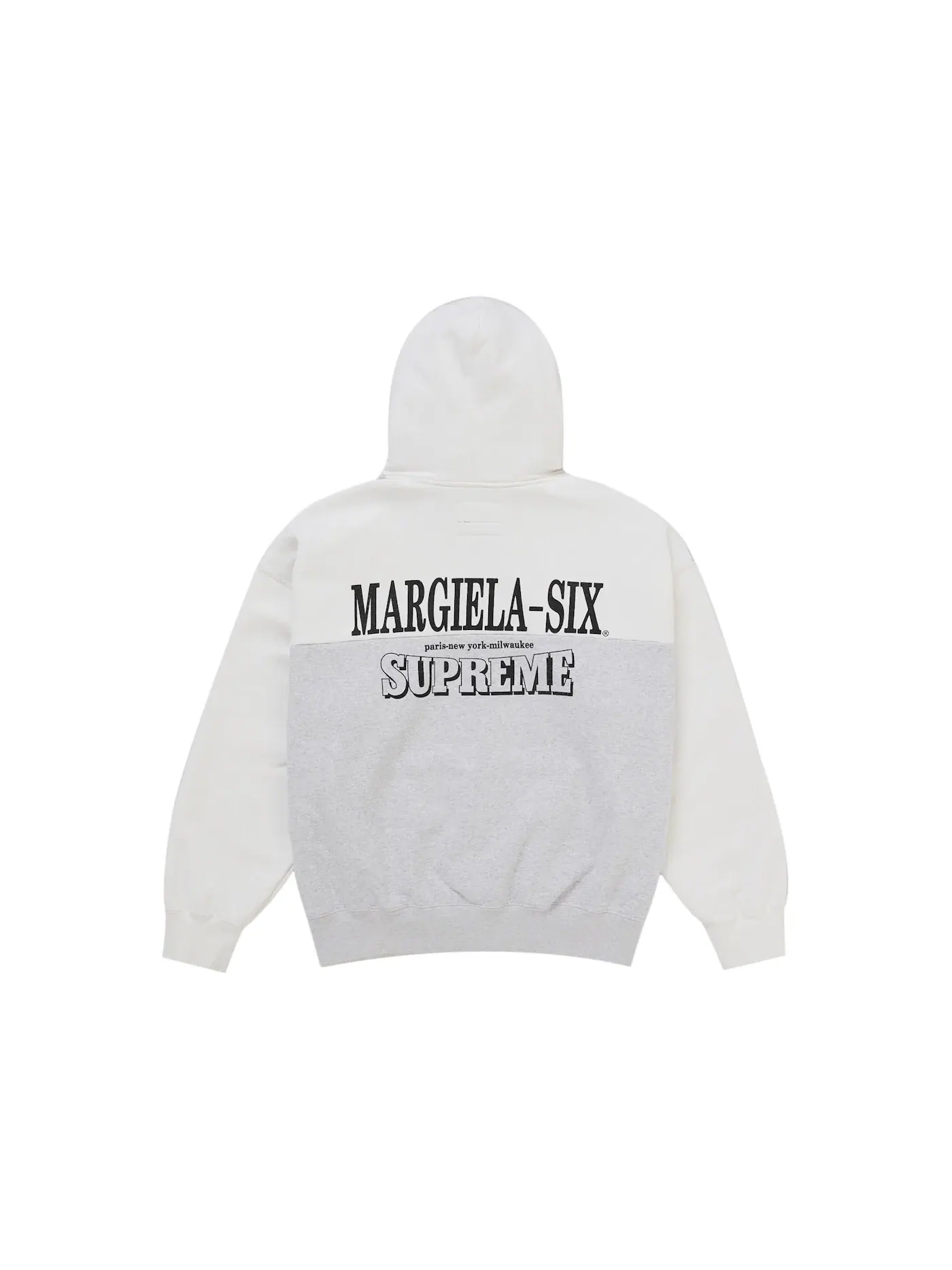 Мужской худи с принтом Eagle Zip Up Supreme MM6 Maison Margiela — изображение 3 из 3, белый