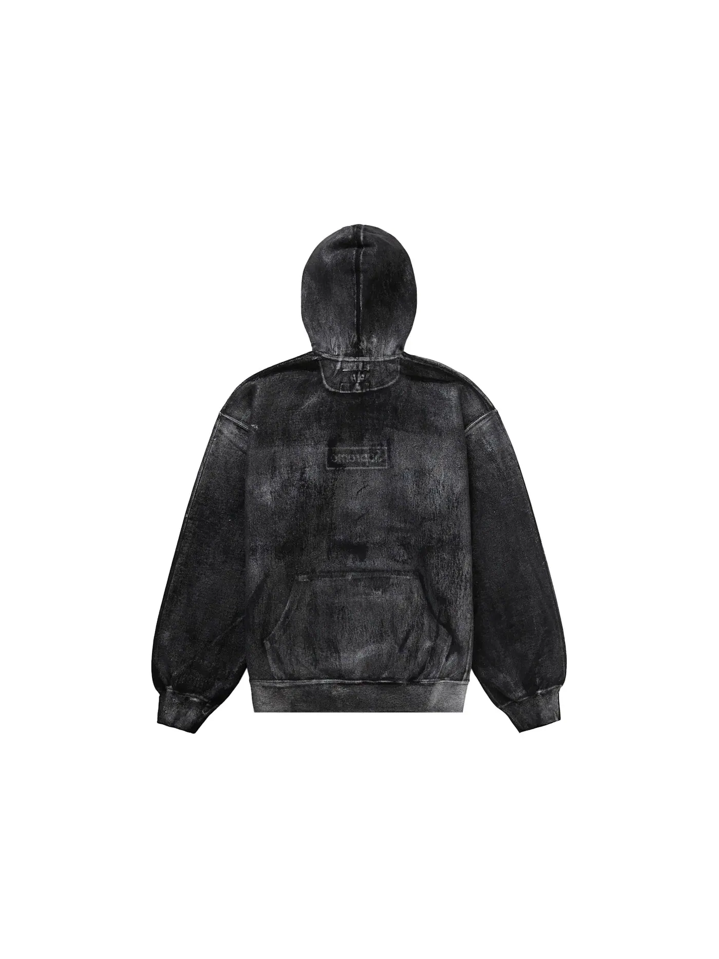 Мужской свитшот с капюшоном с принтом Sweatshirt Supreme — изображение 2 из 4, черный
