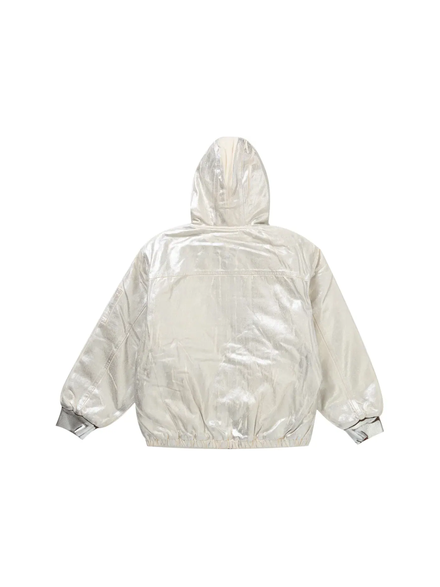 Мужская куртка с капюшоном с принтом Supreme MM6 Maison Margiela Foil Hooded Work Jacket — изображение 3 из 3, прозрачный