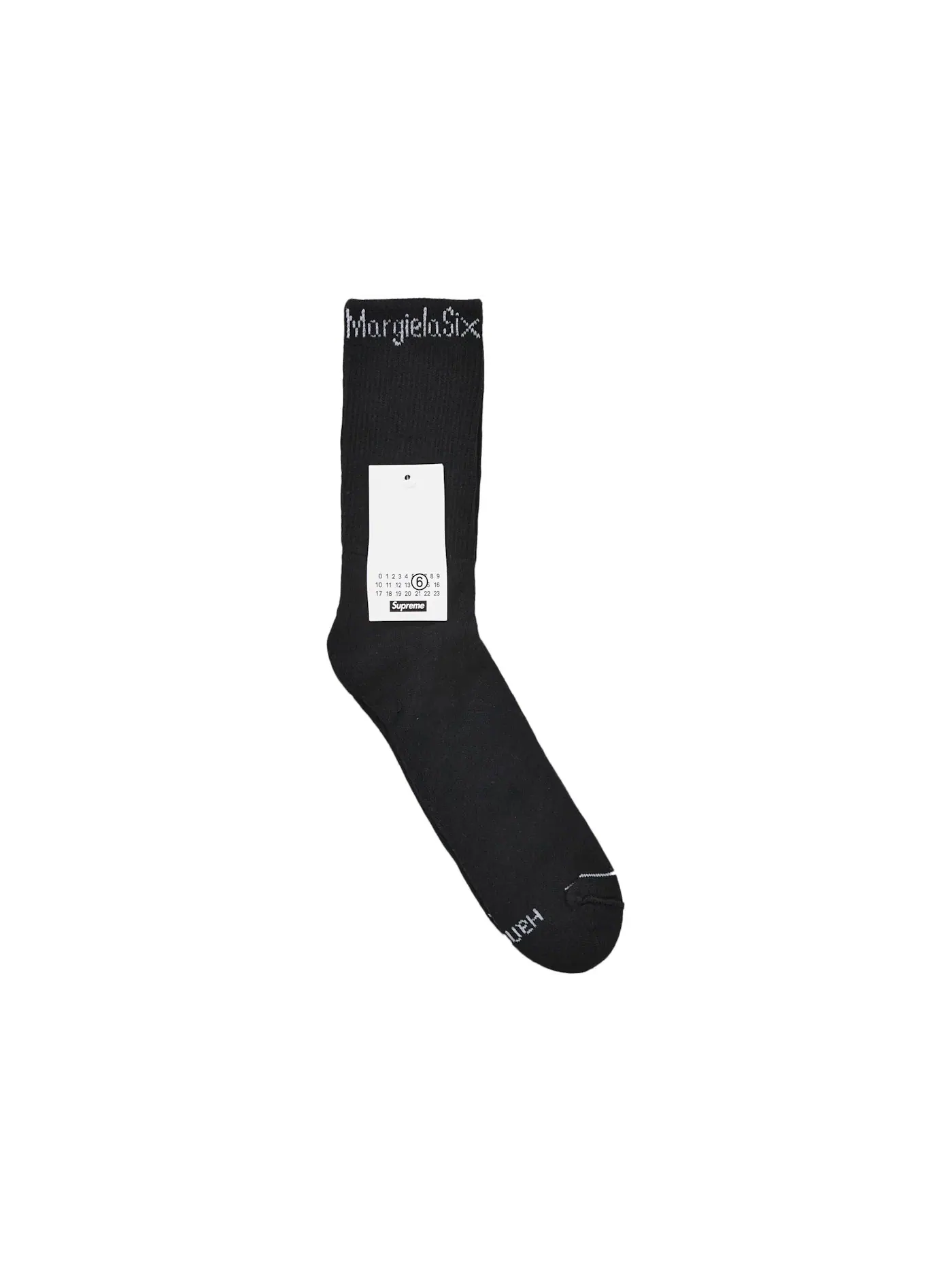 Унисекс носки Supreme MM6 Maison Margiela Hanes — изображение 3 из 4, черный