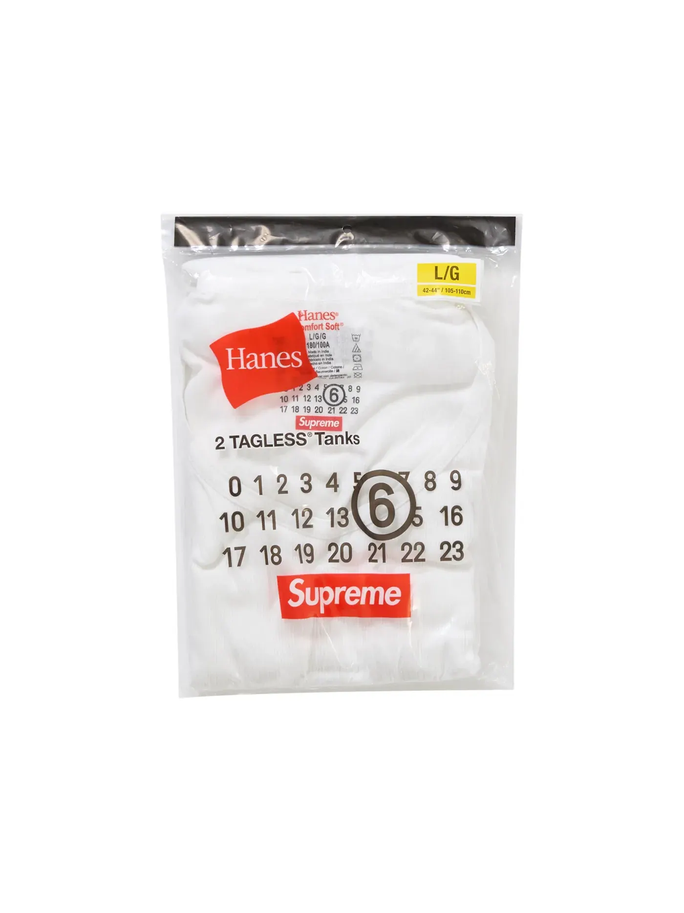Мужской майка-алкоголика с длинным рукавом Tank Top (2 Pack) Supreme — изображение 1 из 5, белый