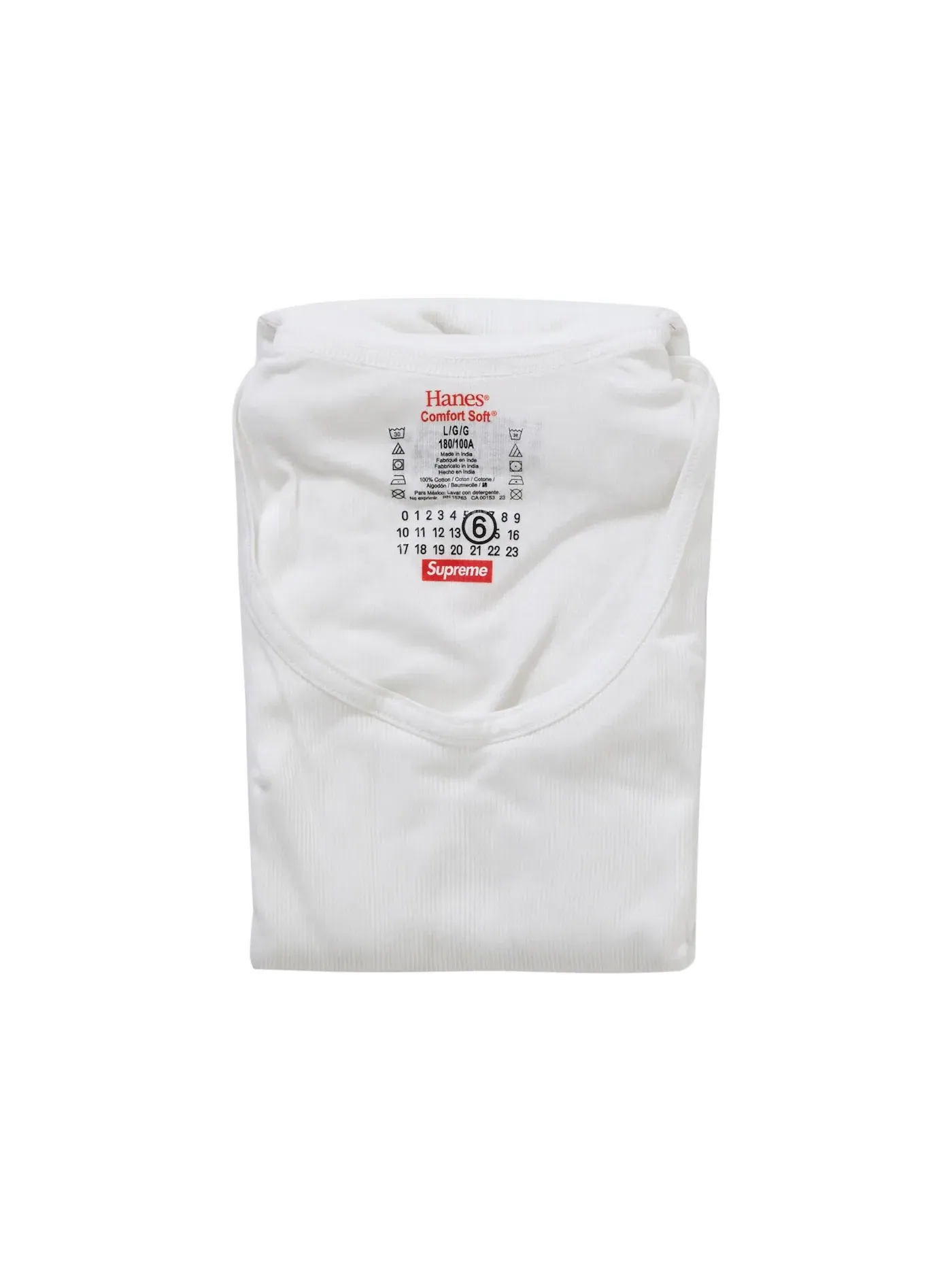 Мужской майка-алкоголика с длинным рукавом Tank Top (2 Pack) Supreme — изображение 5 из 5, белый