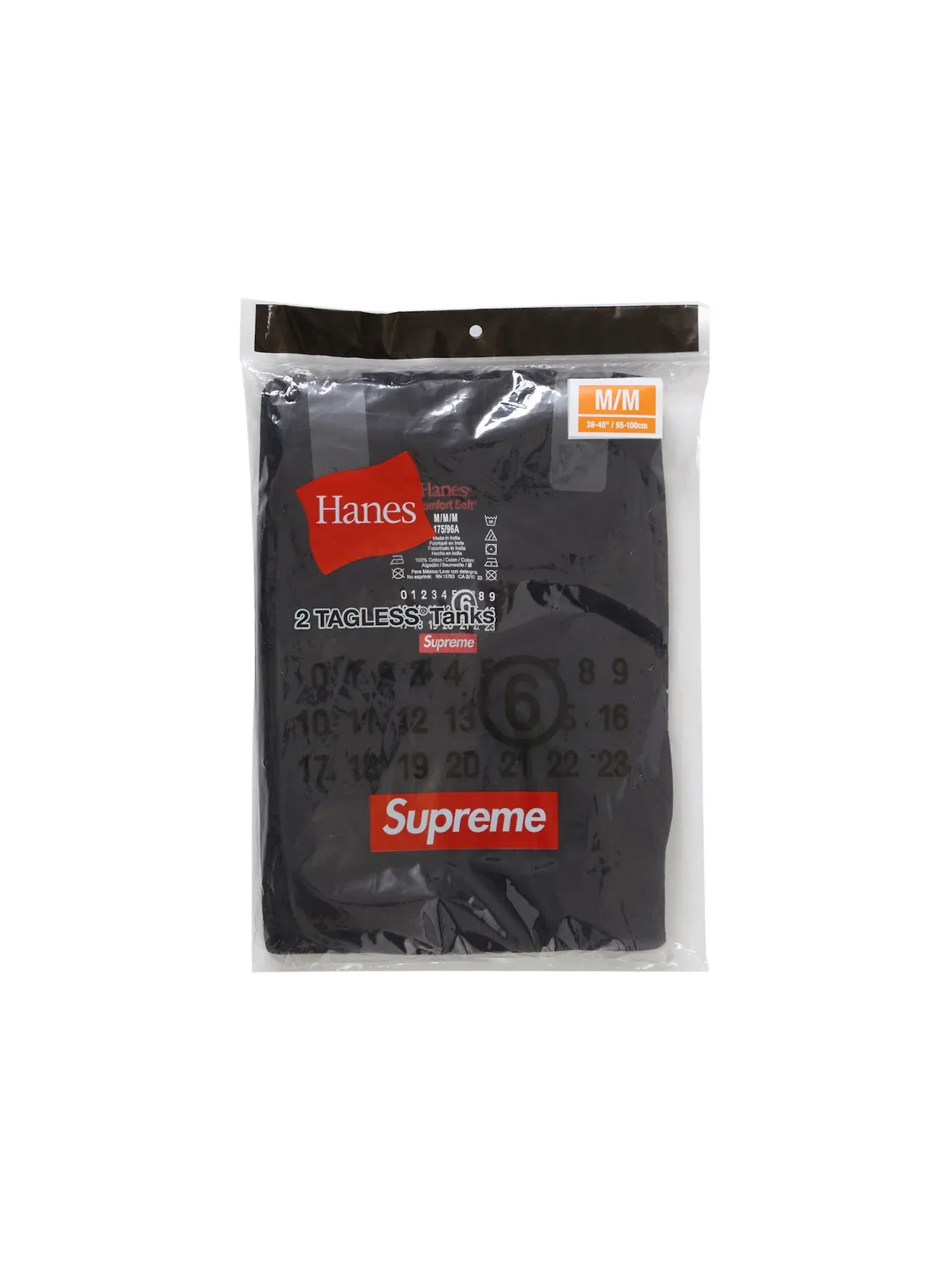 Мужской топ-майка без рукавов с длинным рукавом Tank Top (2 Pack) Supreme — изображение 1 из 5, черный