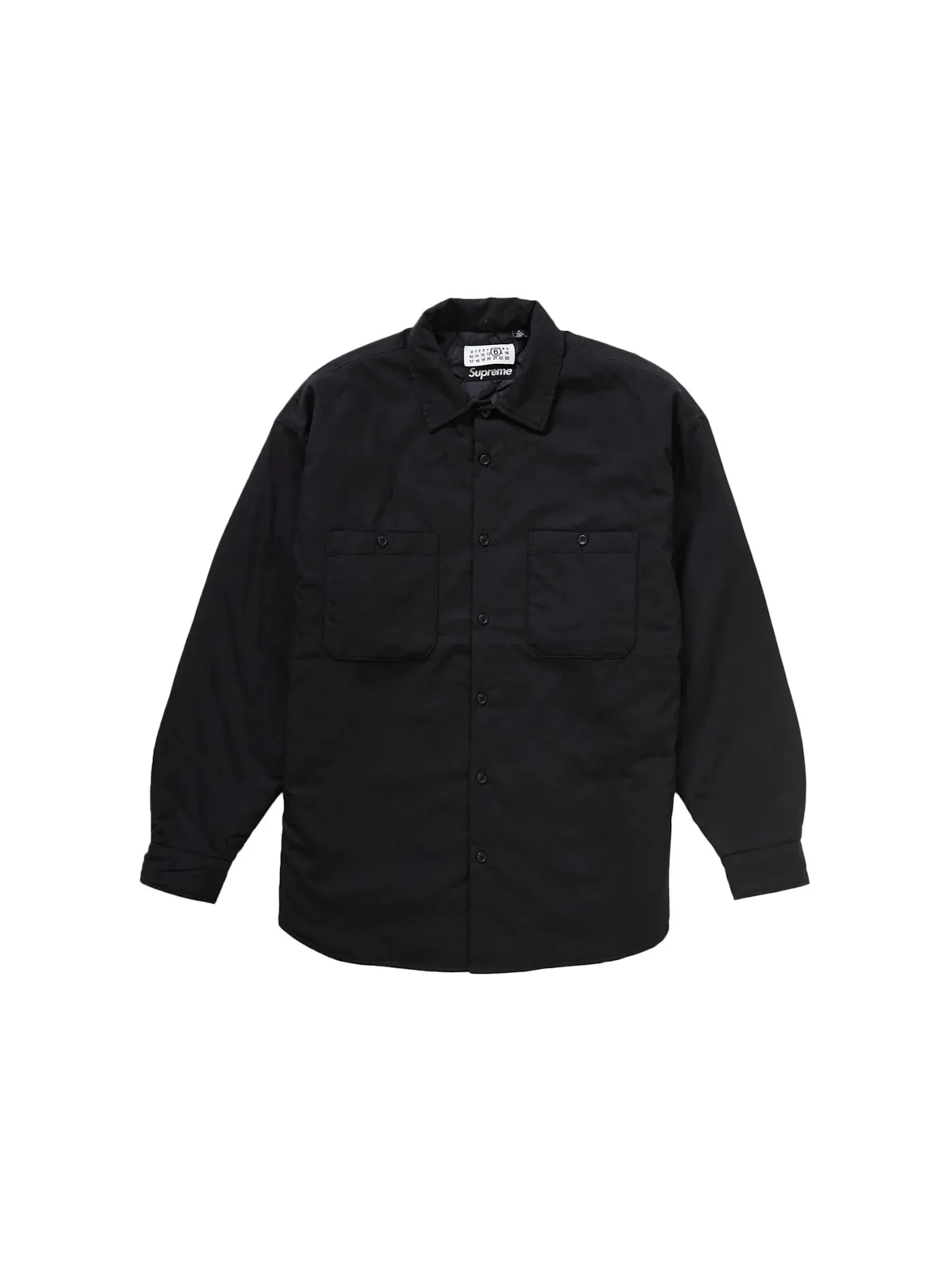 Мужская рубашка с наполнителем Supreme MM6 Maison Margiela Shirt — изображение 1 из 3, черный