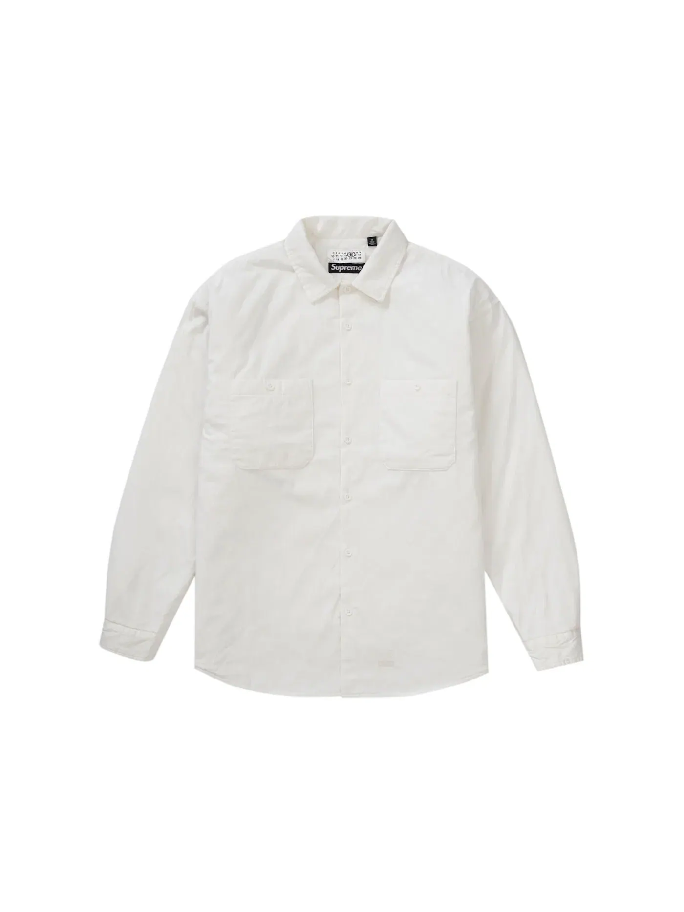 Мужская рубашка стеганая MM6 Maison Margiela Supreme — изображение 1 из 3, белый