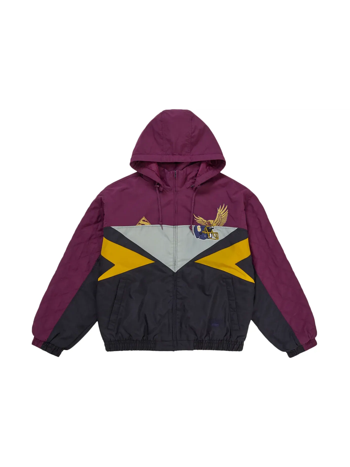Мужская куртка-стадион с разрезом Jacket Supreme — изображение 1 из 5, фиолетовый