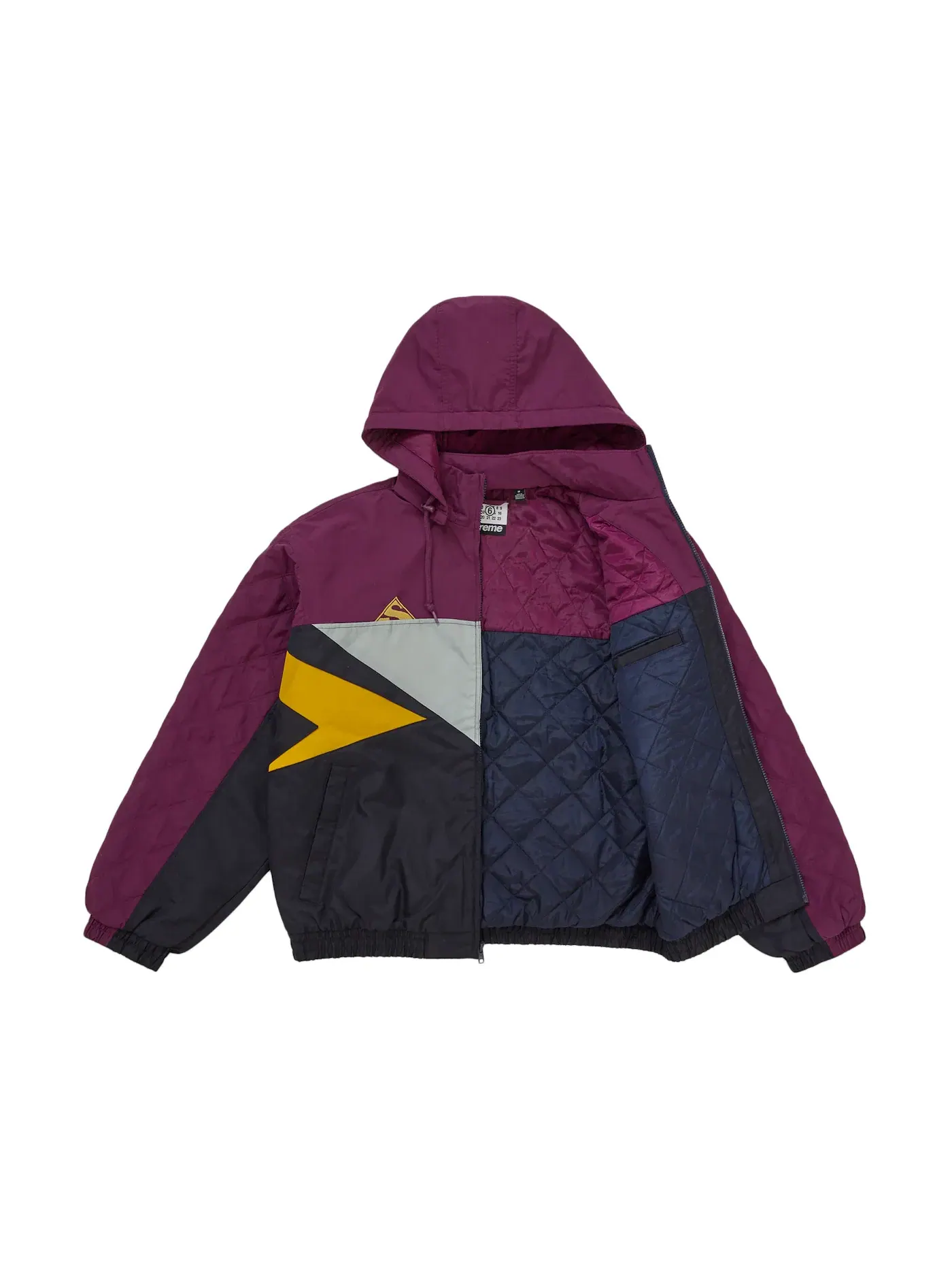 Мужская куртка-стадион с разрезом Jacket Supreme — изображение 2 из 5, фиолетовый