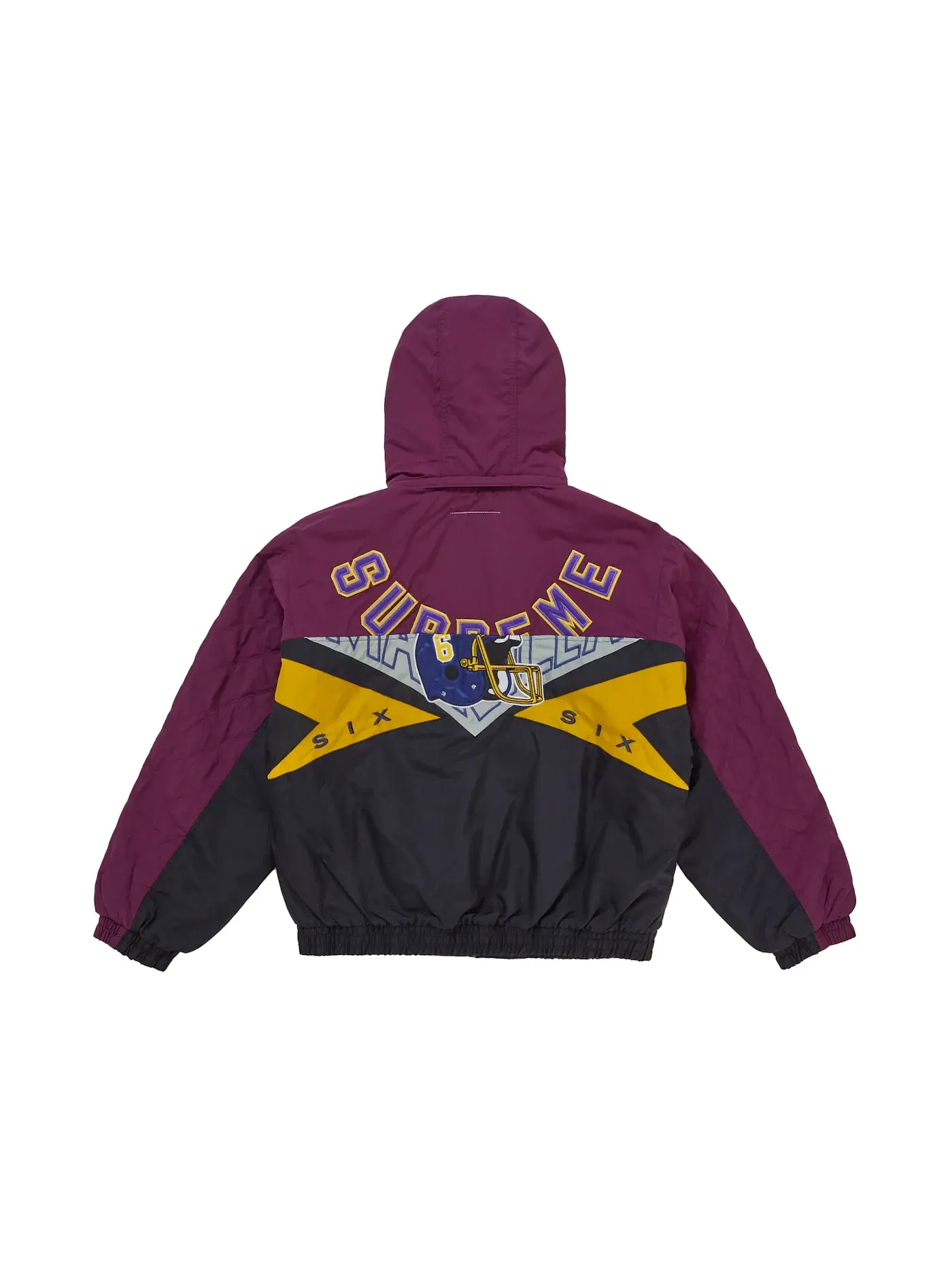Мужская куртка-стадион с разрезом Jacket Supreme — изображение 3 из 5, фиолетовый