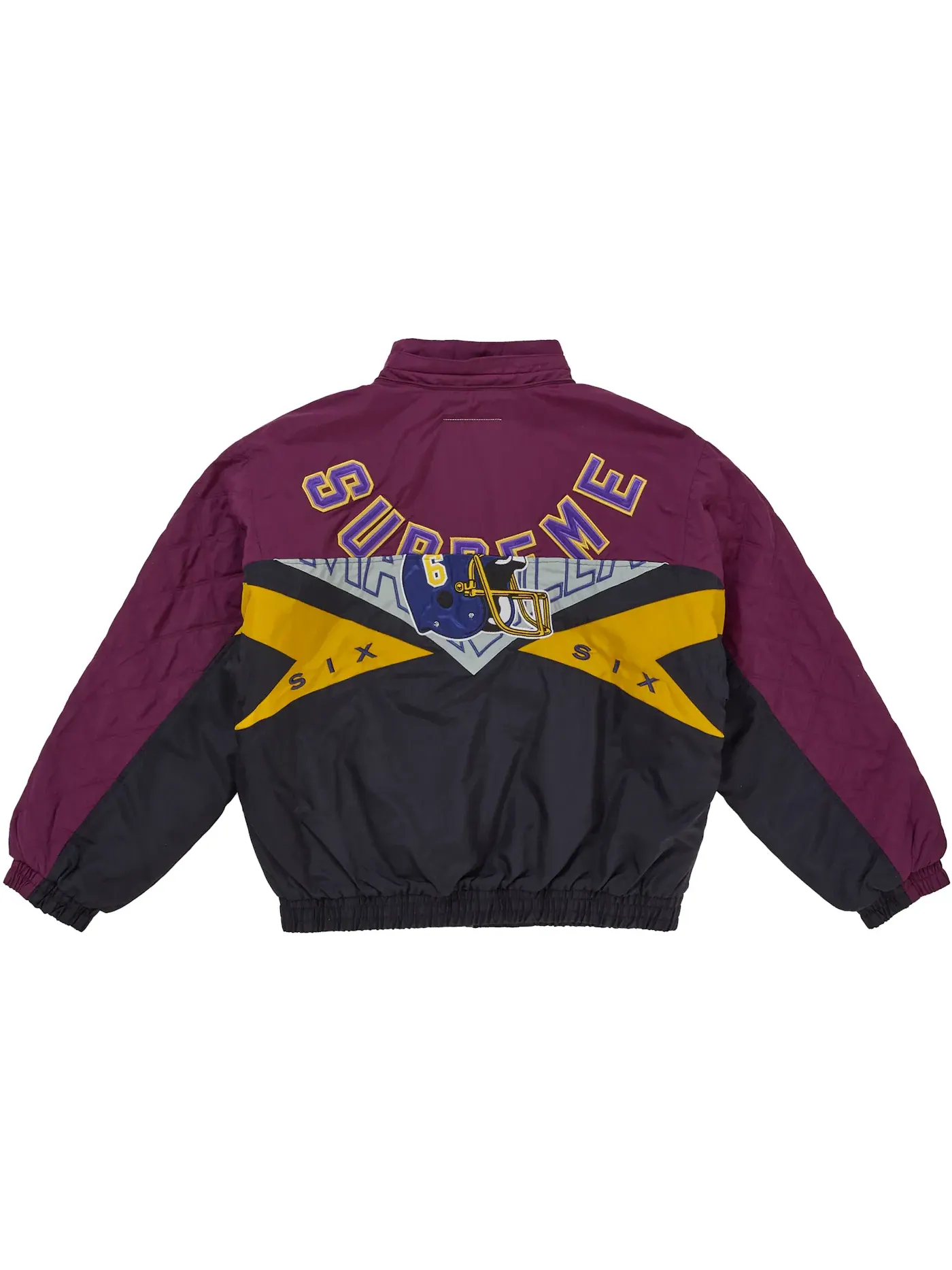 Мужская куртка-стадион с разрезом Jacket Supreme — изображение 5 из 5, фиолетовый