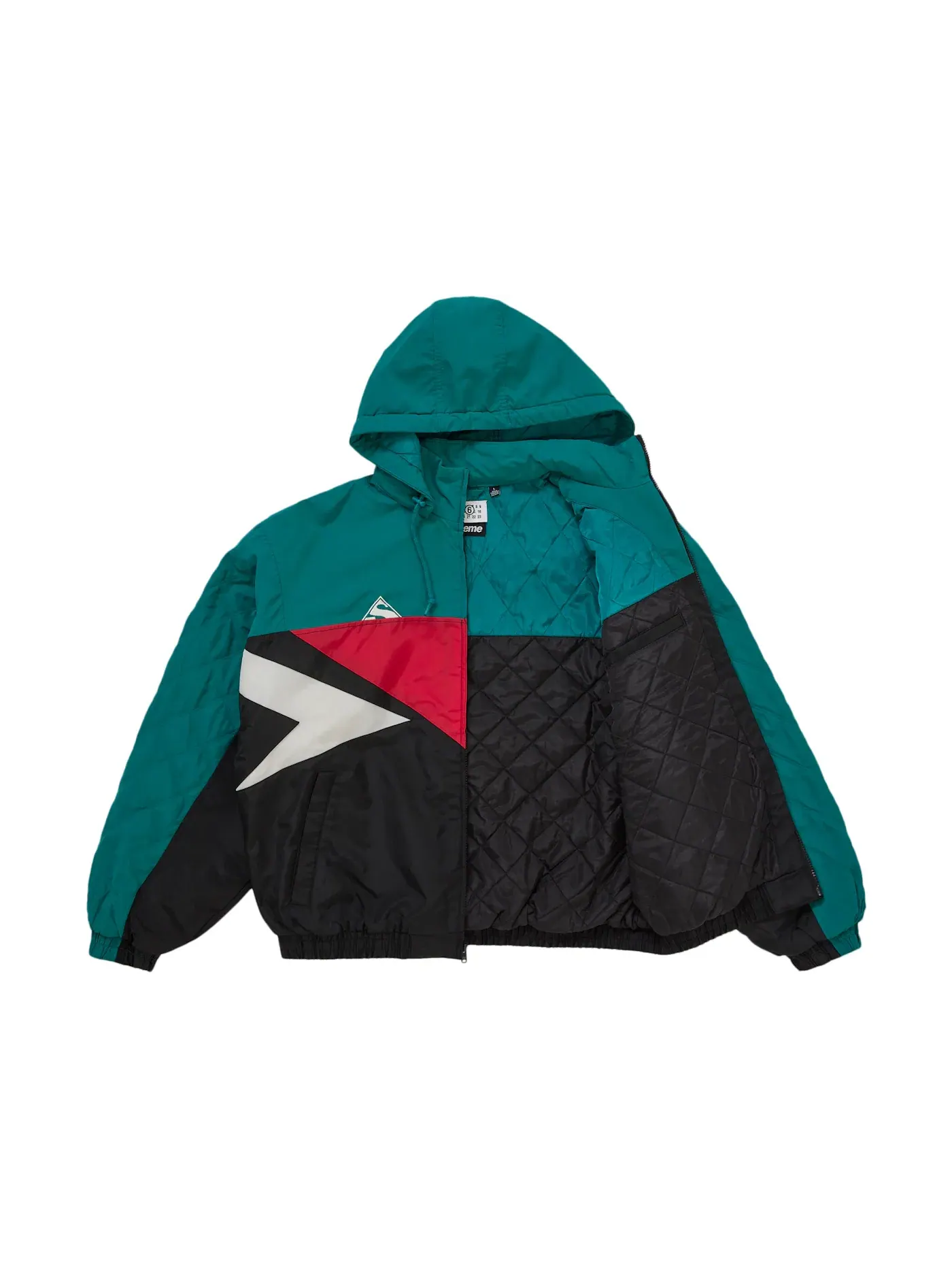 Мужская куртка-стадион с разрезом Split Stadium Jacket Supreme — изображение 2 из 5, бирюзовый
