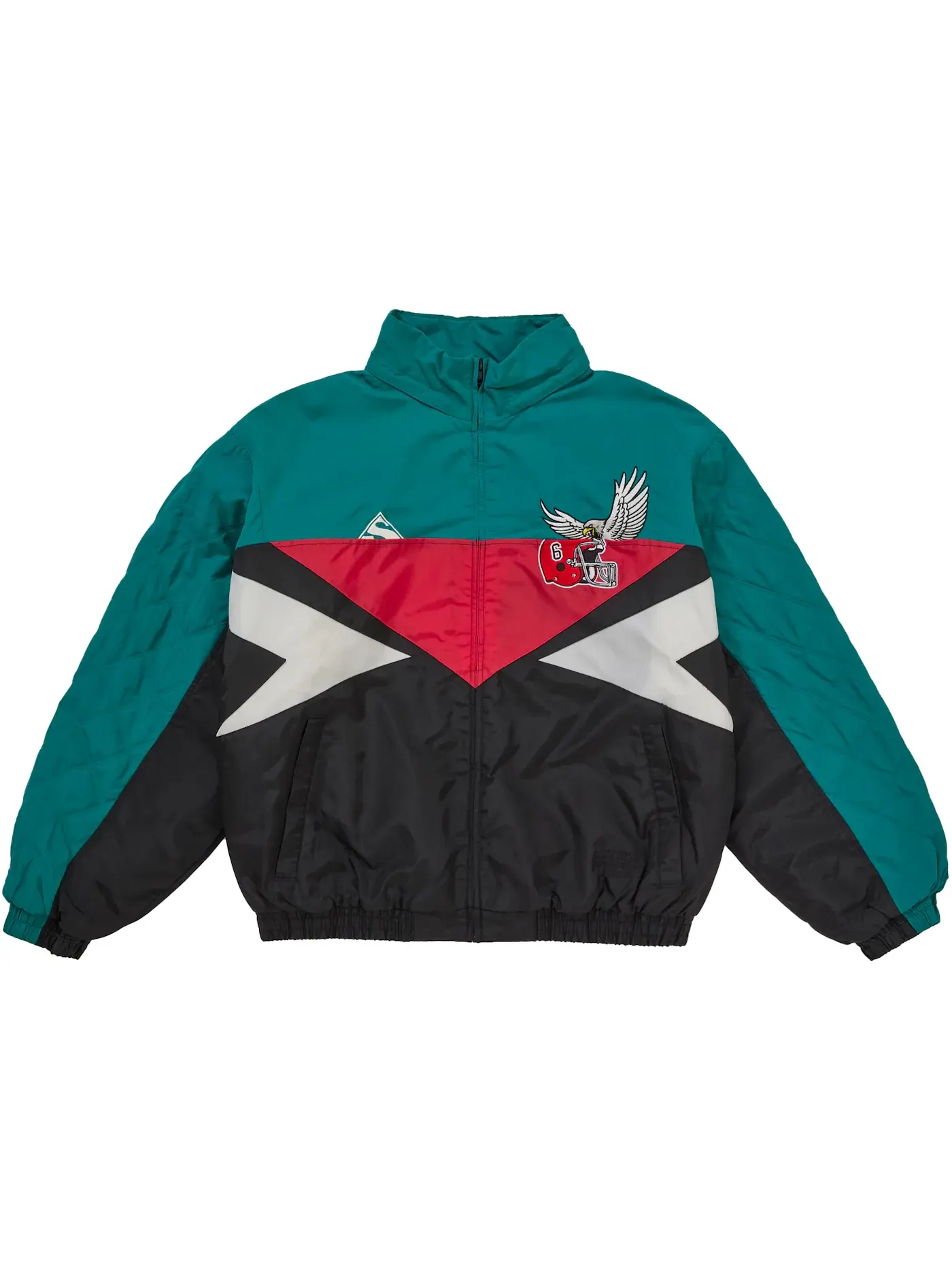 Мужская куртка-стадион с разрезом Split Stadium Jacket Supreme — изображение 4 из 5, бирюзовый