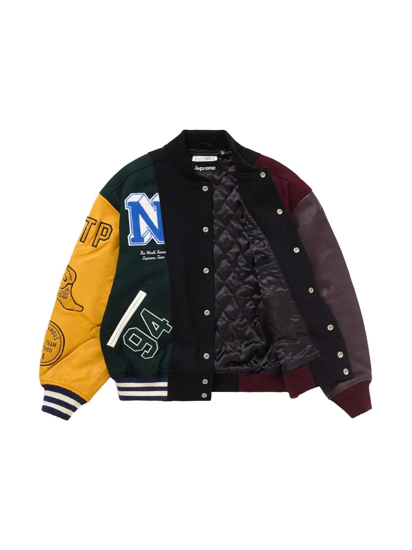 Мужская куртка-бомбер с контрастными рукавами Jacket Supreme — изображение 2 из 3, мульти
