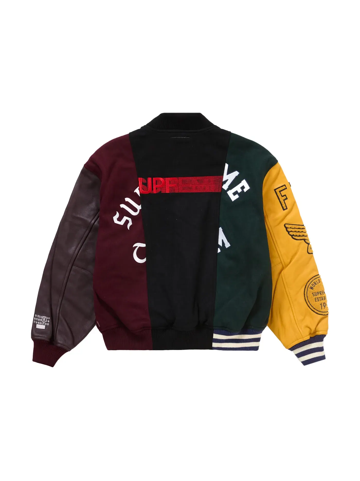 Мужская куртка-бомбер с контрастными рукавами Jacket Supreme — изображение 3 из 3, мульти