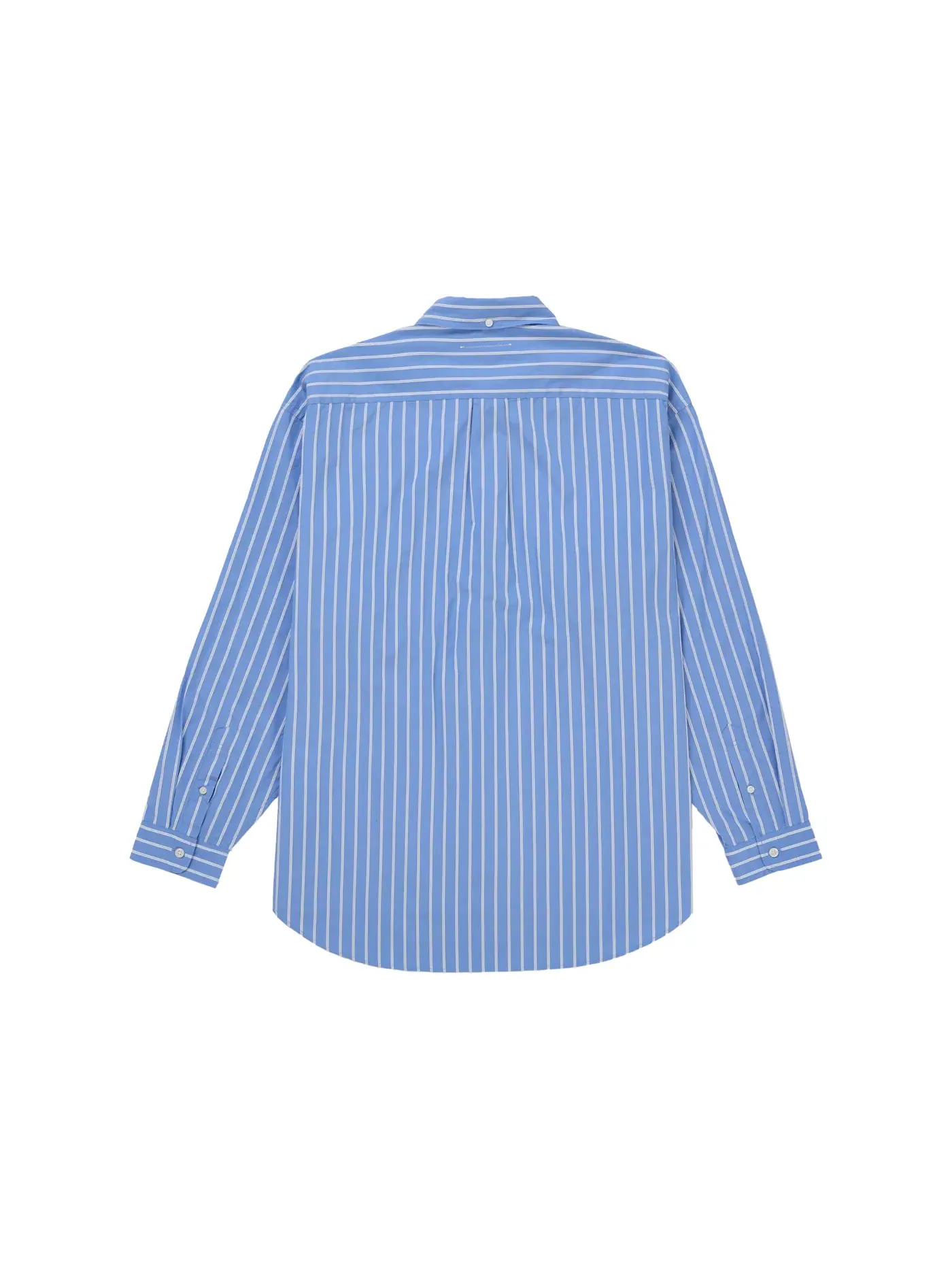 Мужская рубашка с полосками Supreme MM6 Maison Margiela Stripe Shirt — изображение 2 из 3, синий