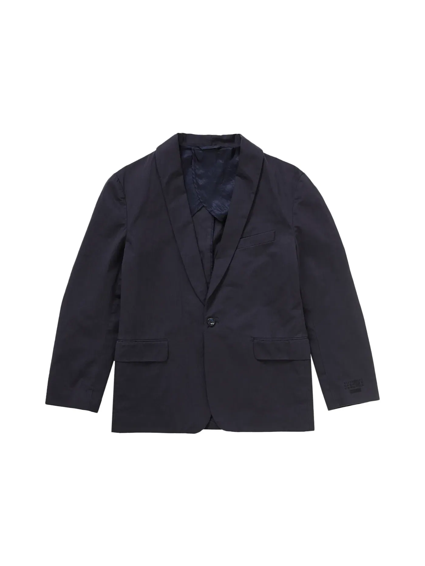 Мужской костюм из хлопка Supreme MM6 Maison Margiela Washed Cotton Suit — изображение 2 из 6, темно-синий