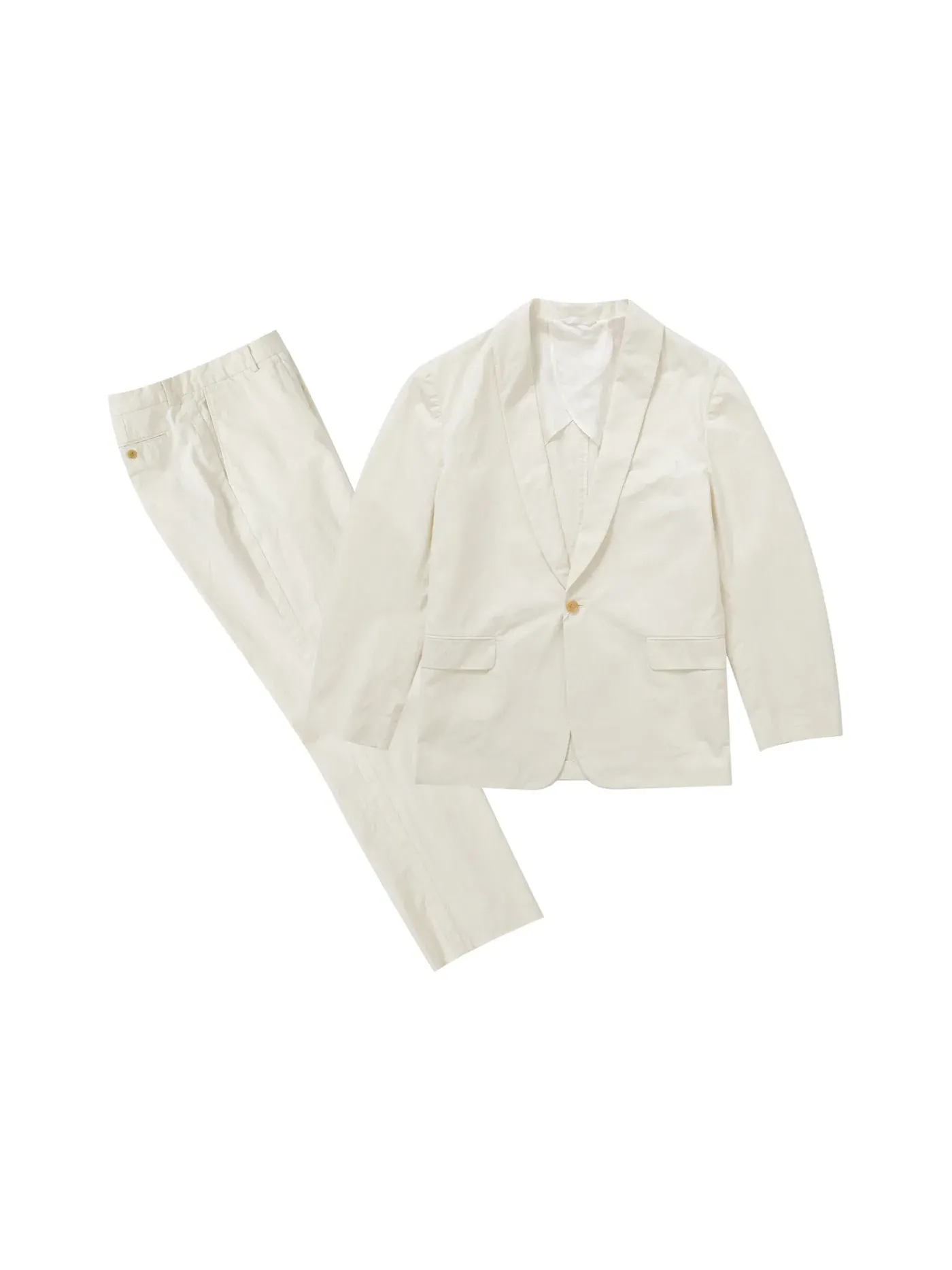 Мужской костюм из хлопка Suit Supreme — изображение 1 из 6, бежевый