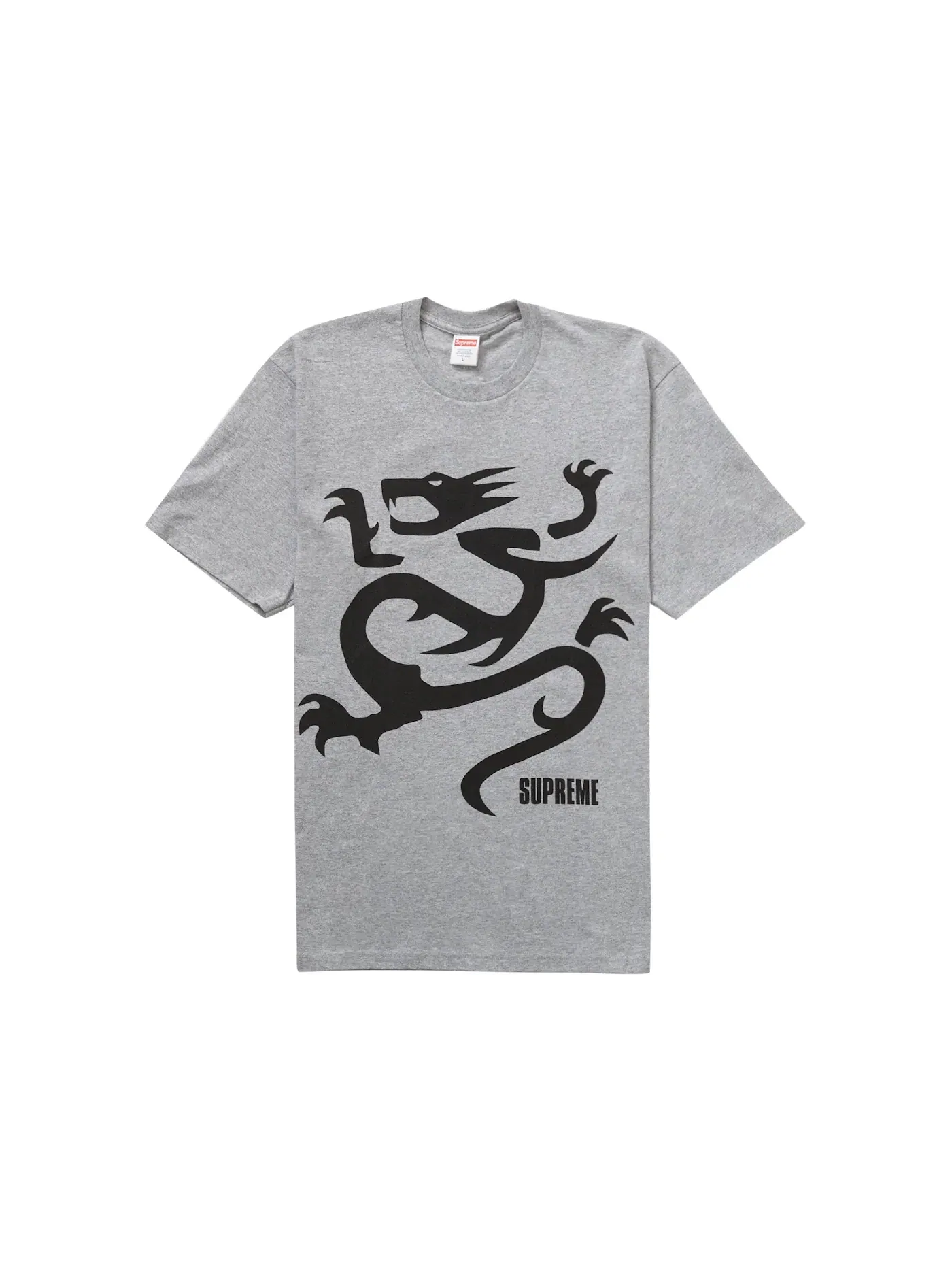 Мужская футболка с принтом Supreme Mobb Deep Dragon Tee — изображение 1 из 2, серый