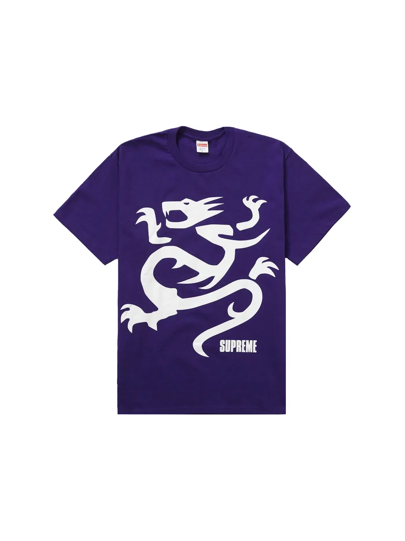Мужская футболка с принтом Supreme Mobb Deep Dragon Tee — изображение 1 из 2, фиолетовый