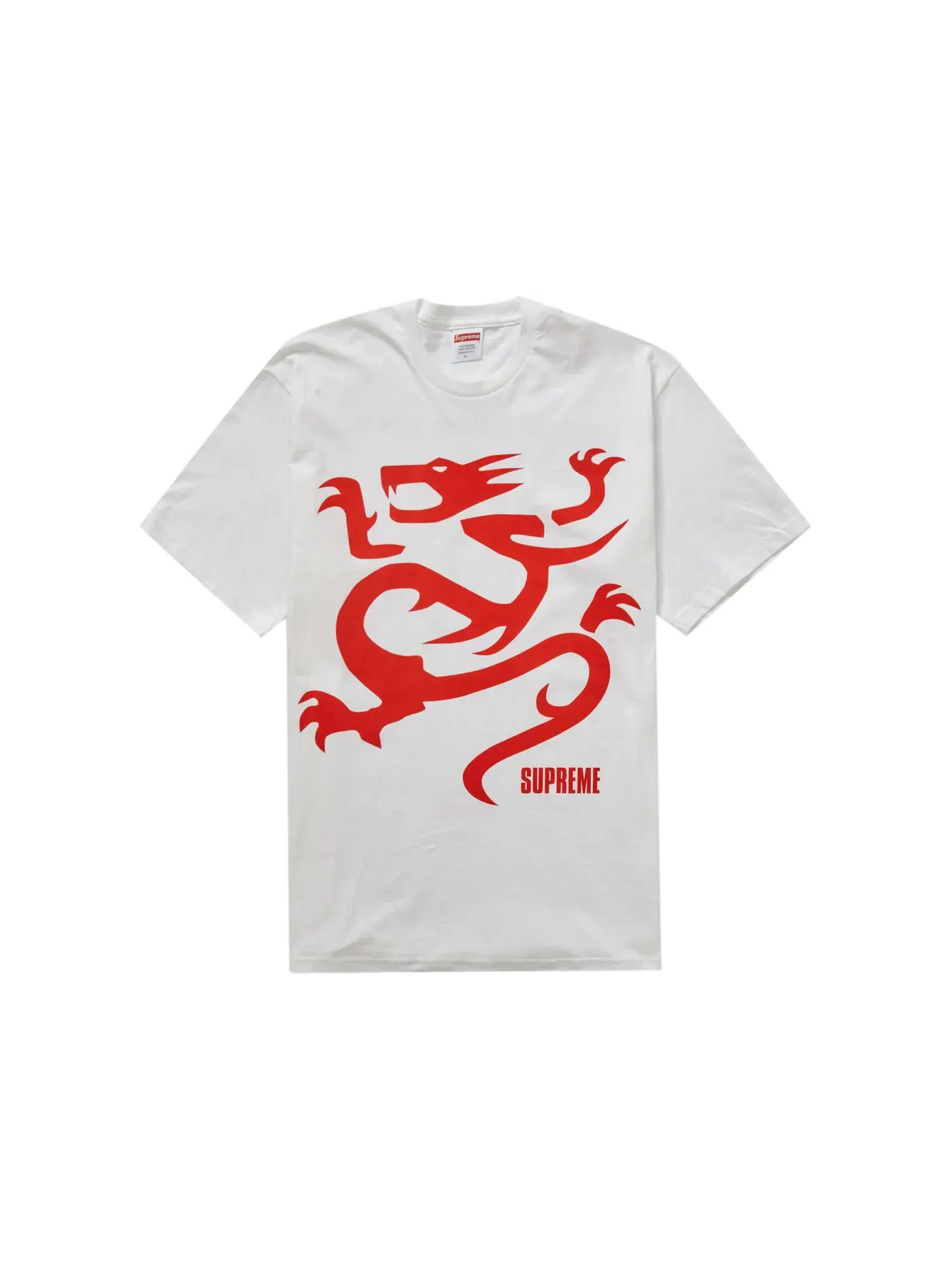Мужская футболка с принтом Supreme Mobb Deep Dragon Tee — изображение 1 из 2, белый