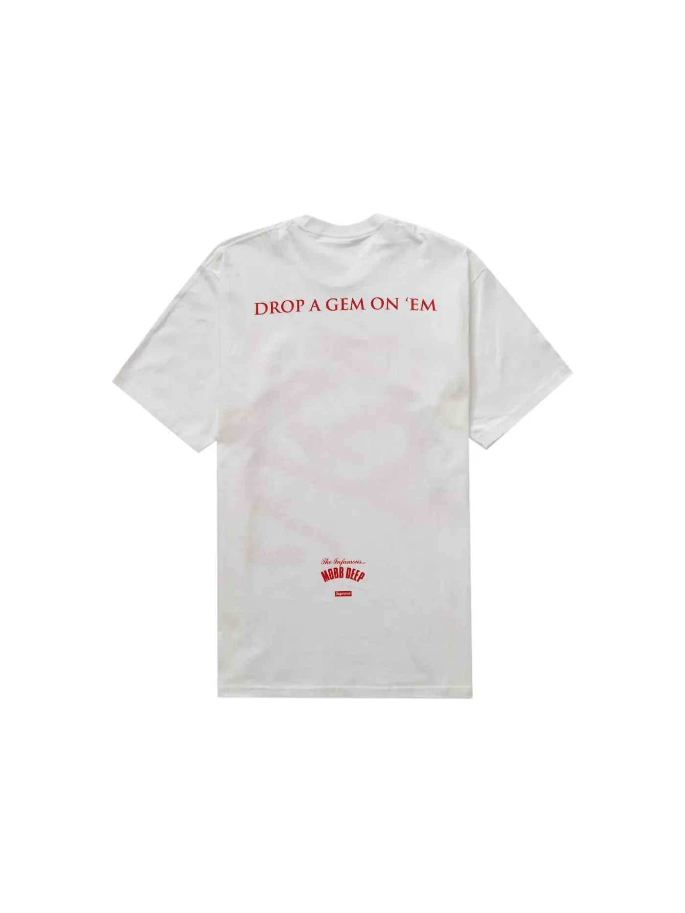 Мужская футболка с принтом Supreme Mobb Deep Dragon Tee — изображение 2 из 2, белый