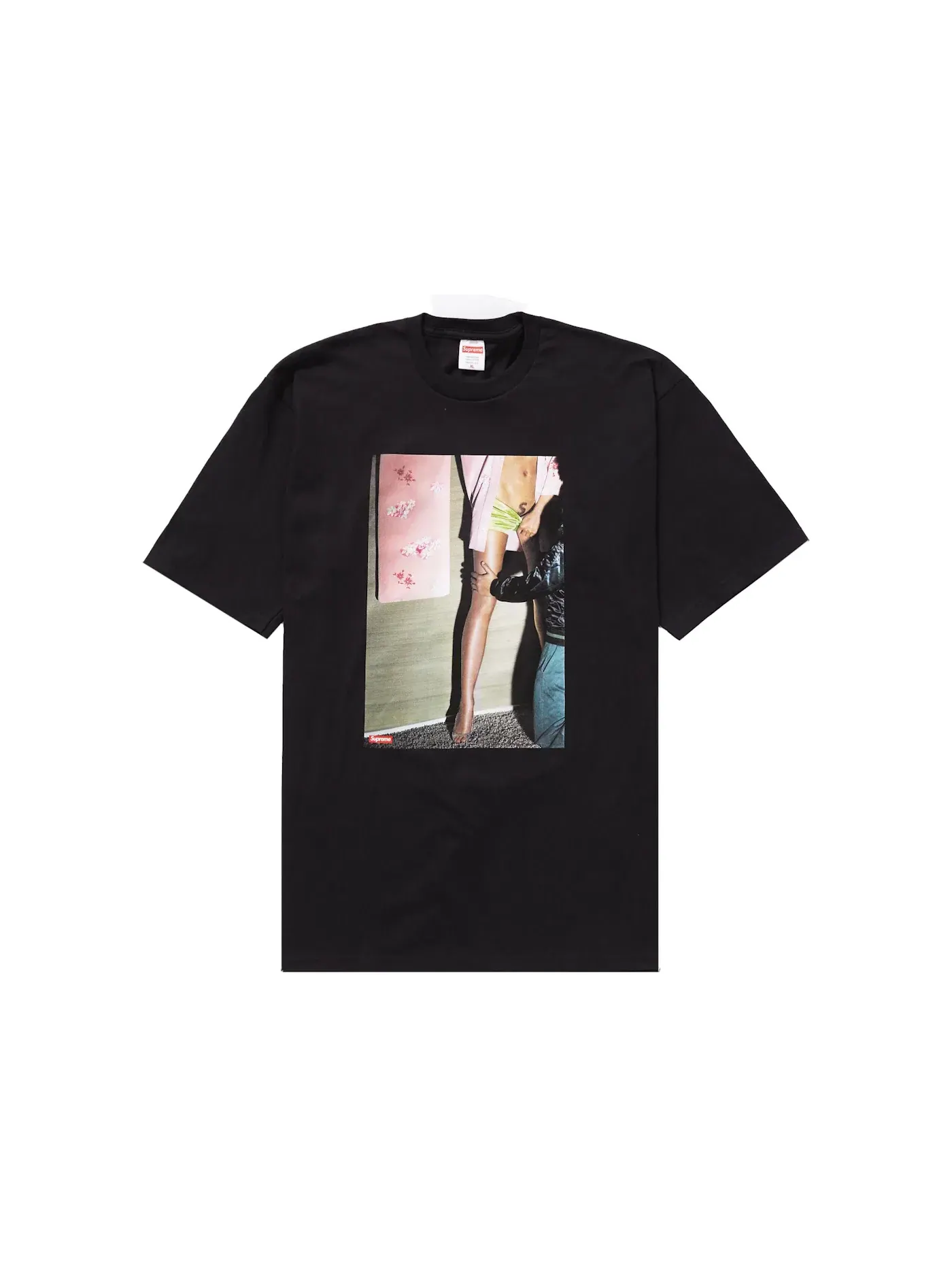 Мужская футболка с принтом Supreme Tee — изображение 1 из 1, черный