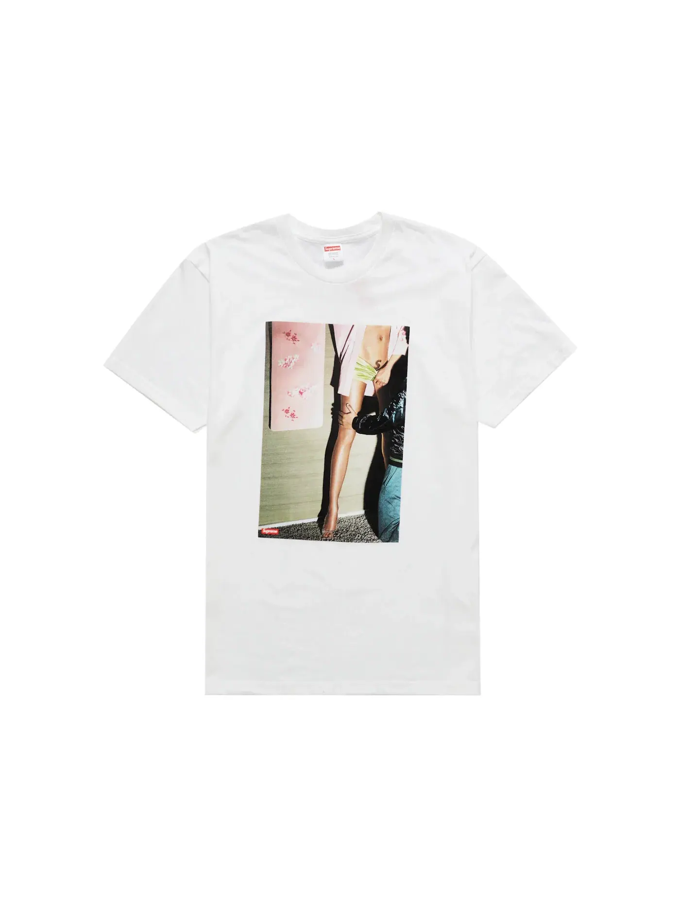 Мужская футболка с принтом Supreme Tee — изображение 1 из 1, белый