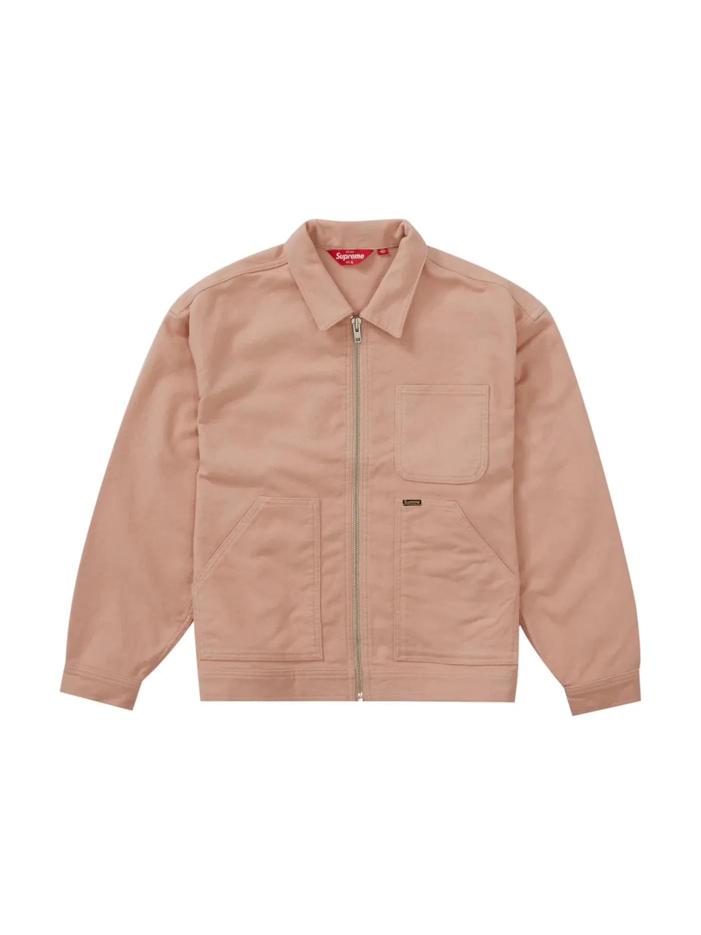 Мужская куртка с воротником-стойкой Supreme Jacket (FW23) — изображение 1 из 2, розовый