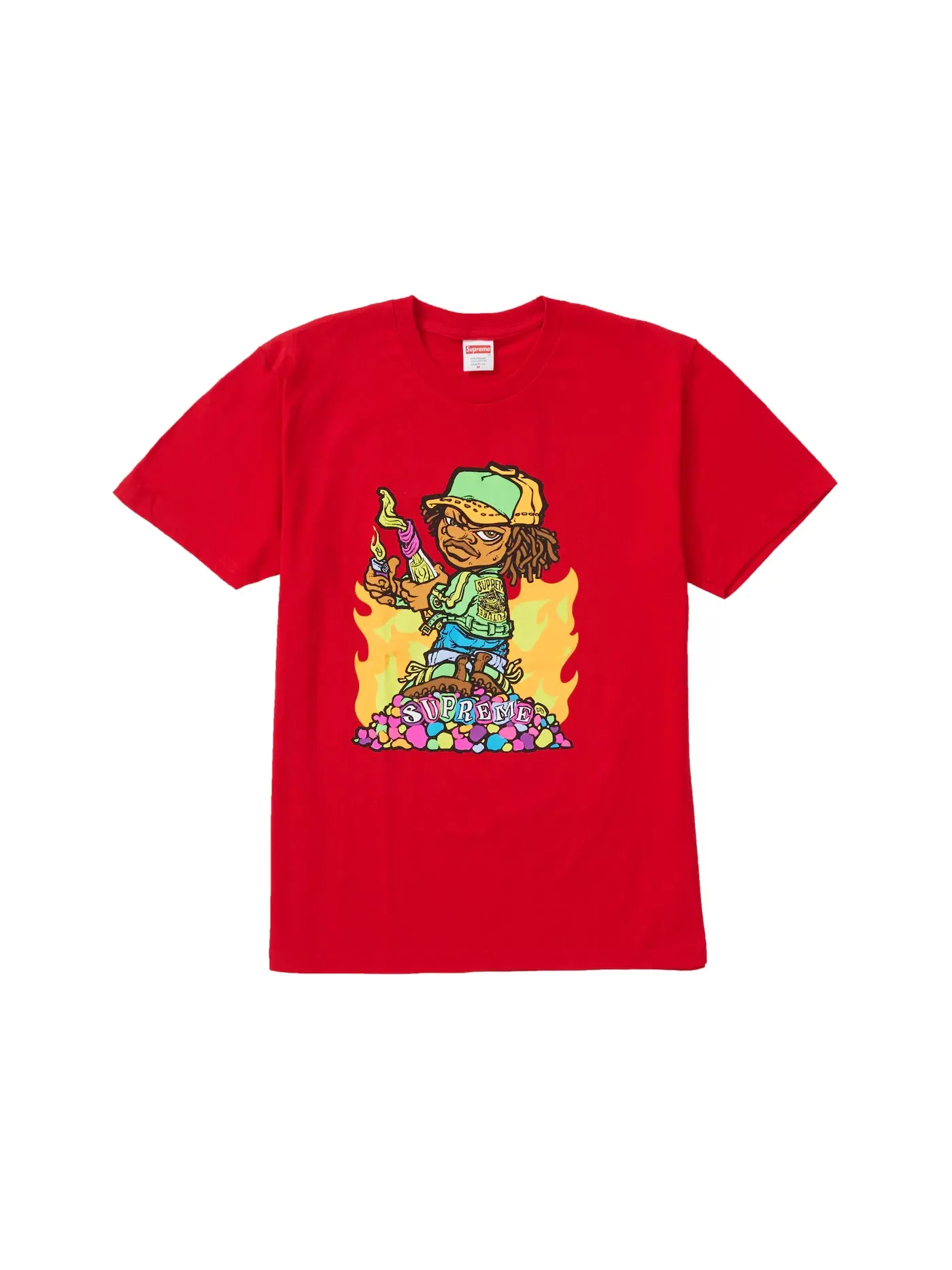 Мужская футболка с принтом Molotov Kid Tee Supreme — изображение 1 из 1, красный