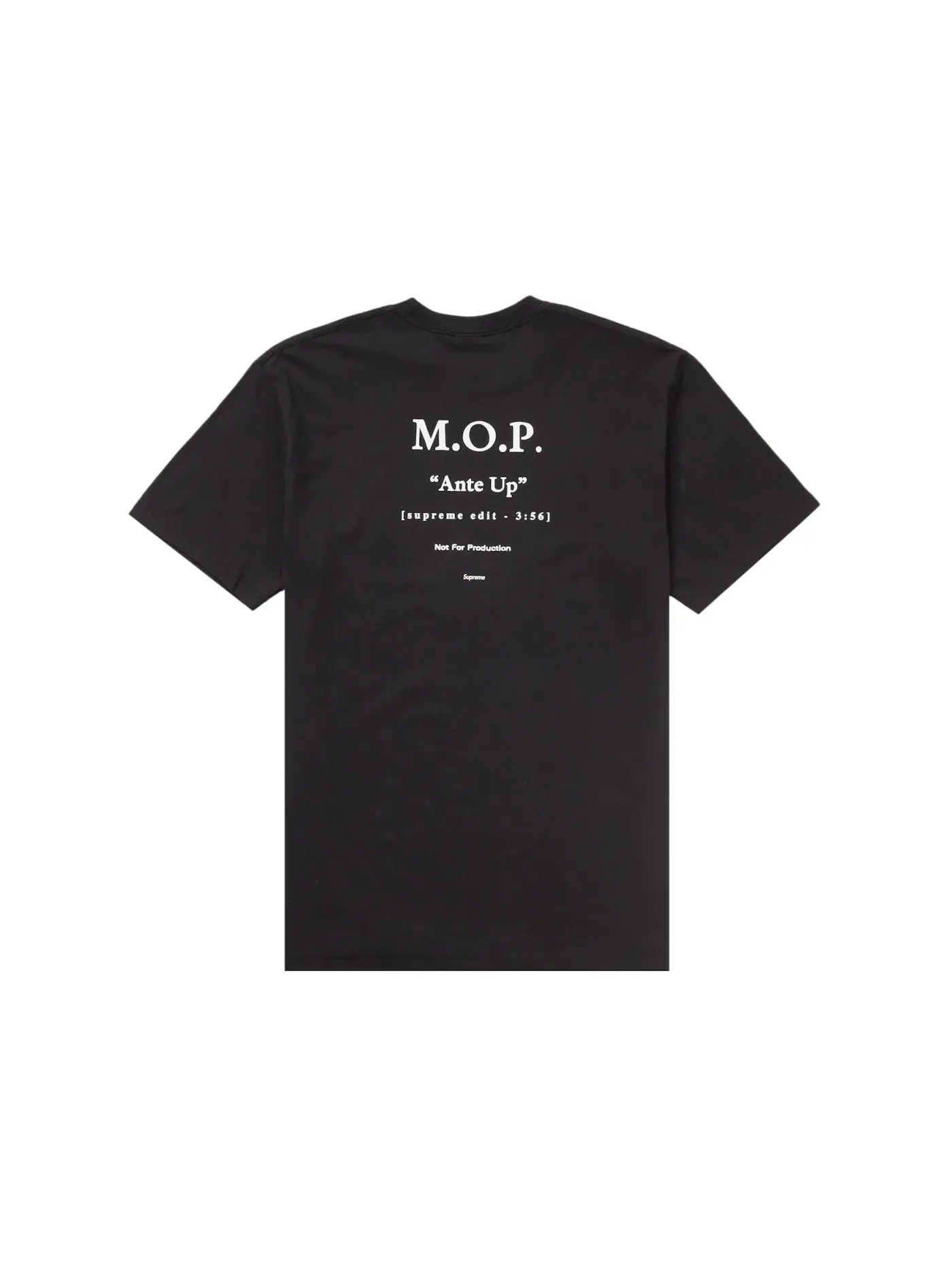 Мужская футболка с принтом Supreme M.O.P. Tee — изображение 2 из 2, черный