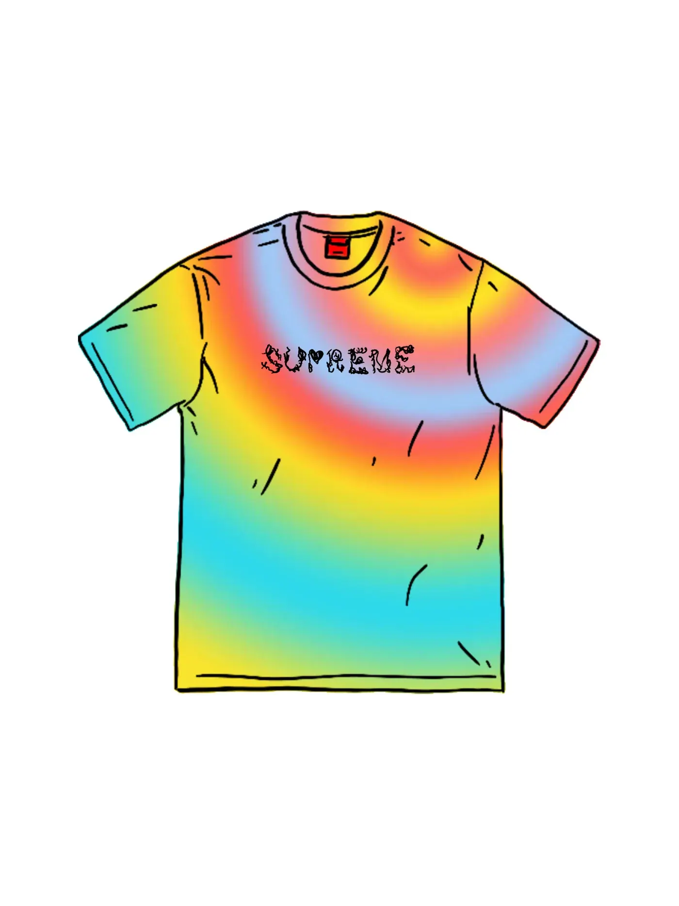 Мужская футболка с принтом Morph Tee Supreme — изображение 1 из 1, мульти