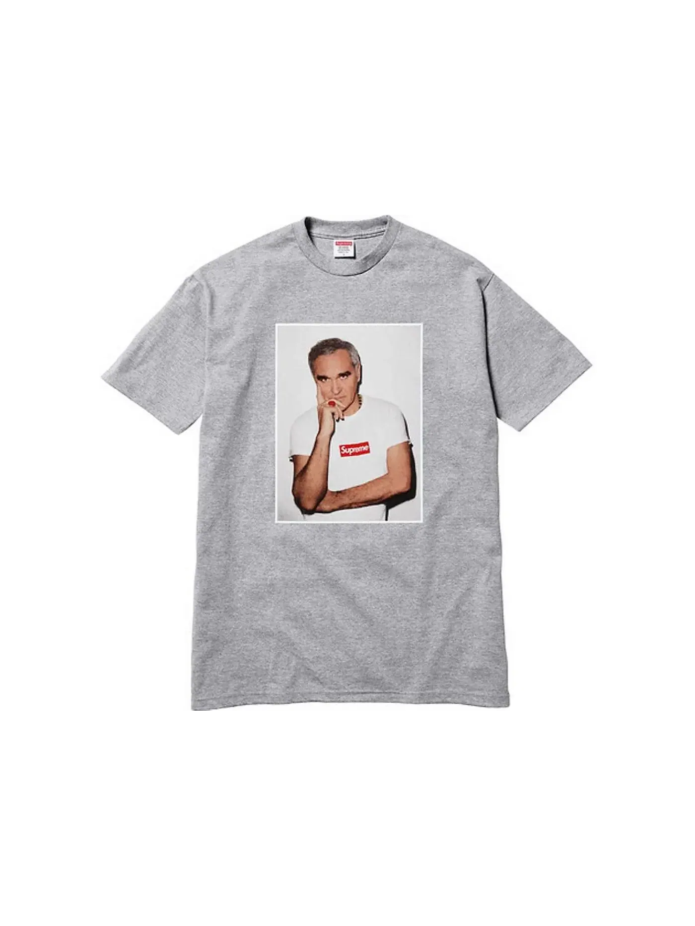 Мужская футболка с принтом Tee Supreme — изображение 1 из 1, серый