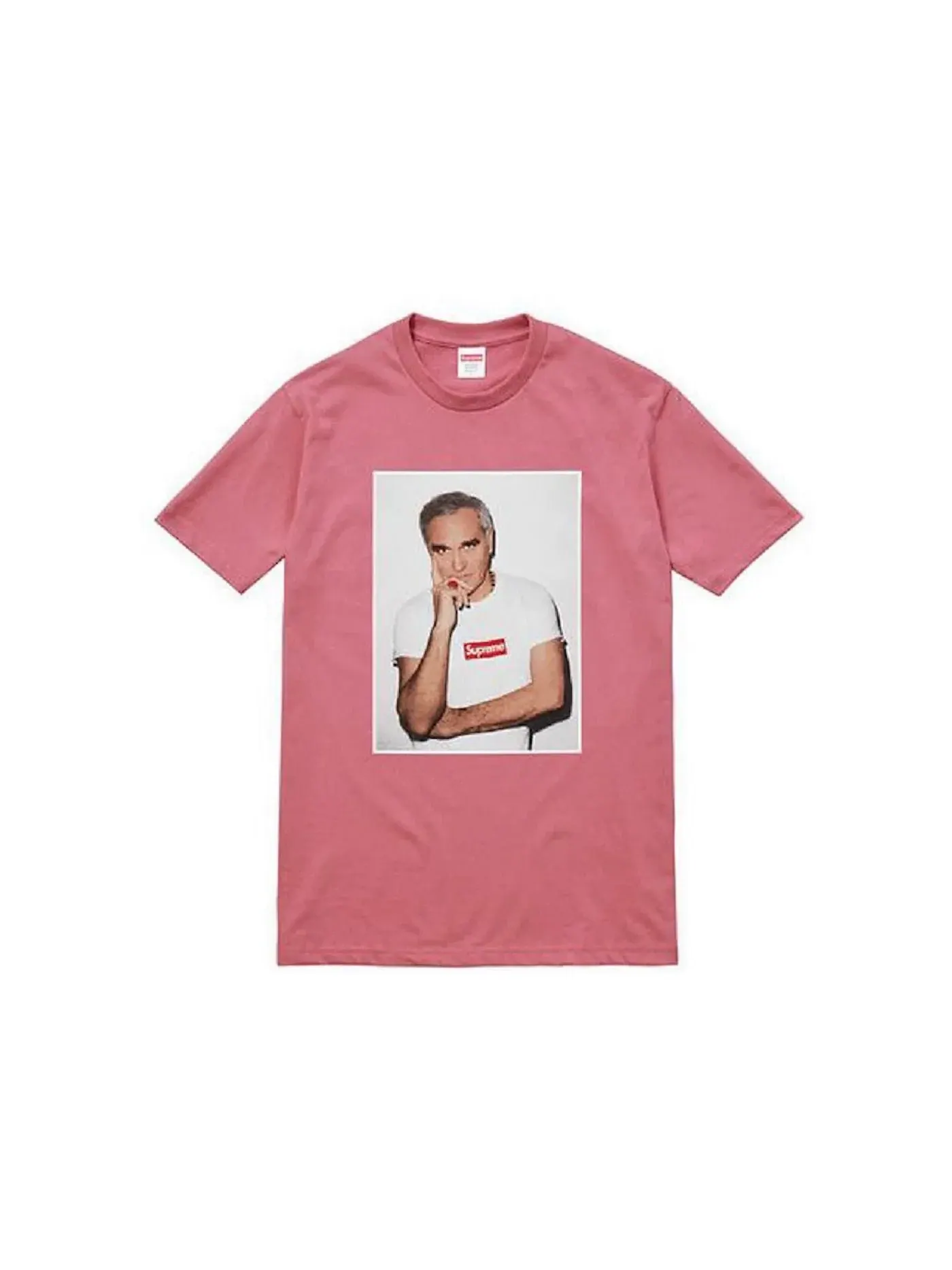 Мужская футболка с принтом Supreme Morrissey Tee — изображение 1 из 1, розовый