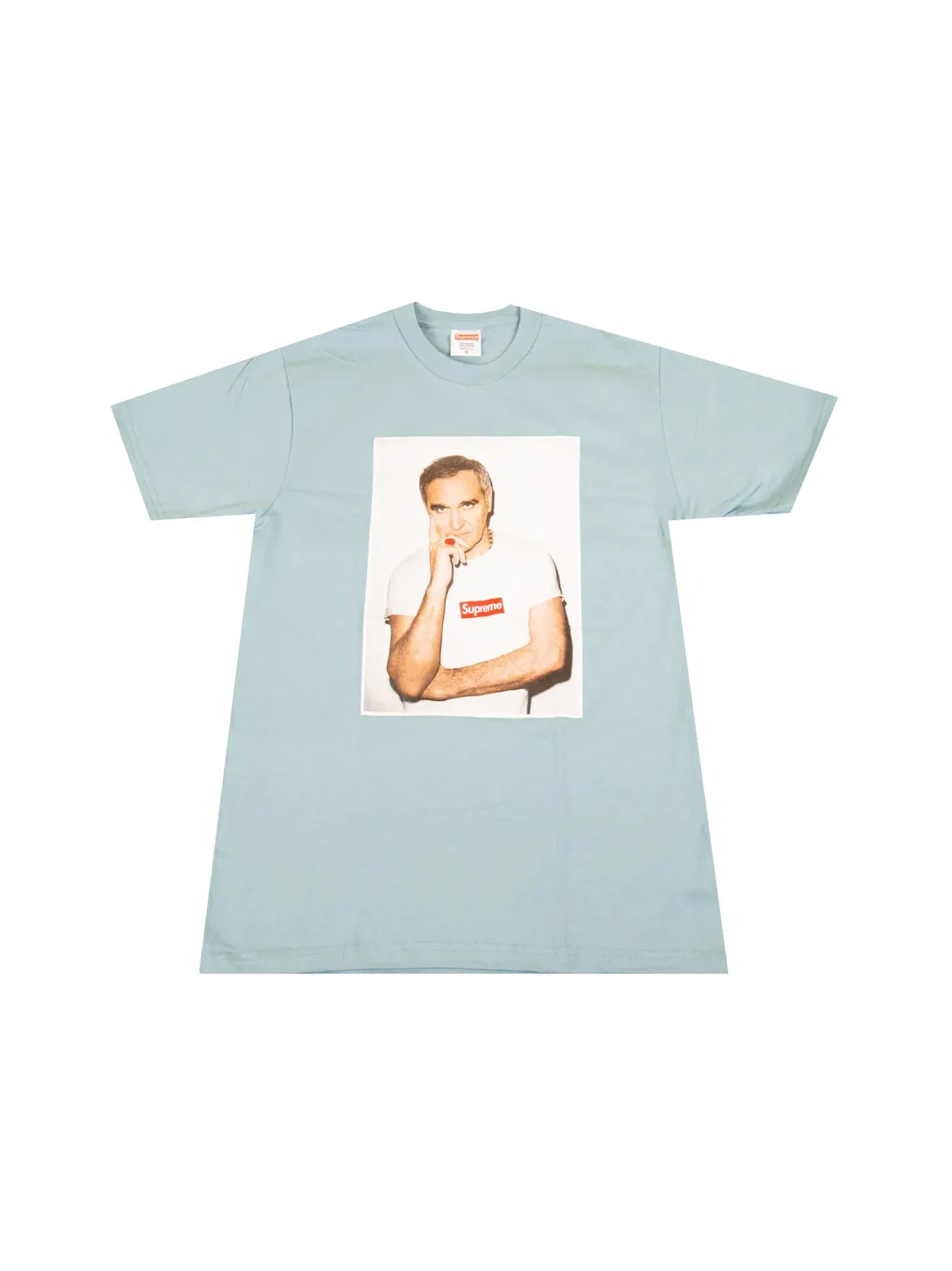 Мужская футболка с принтом Morrissey Tee Supreme — изображение 1 из 1, синий