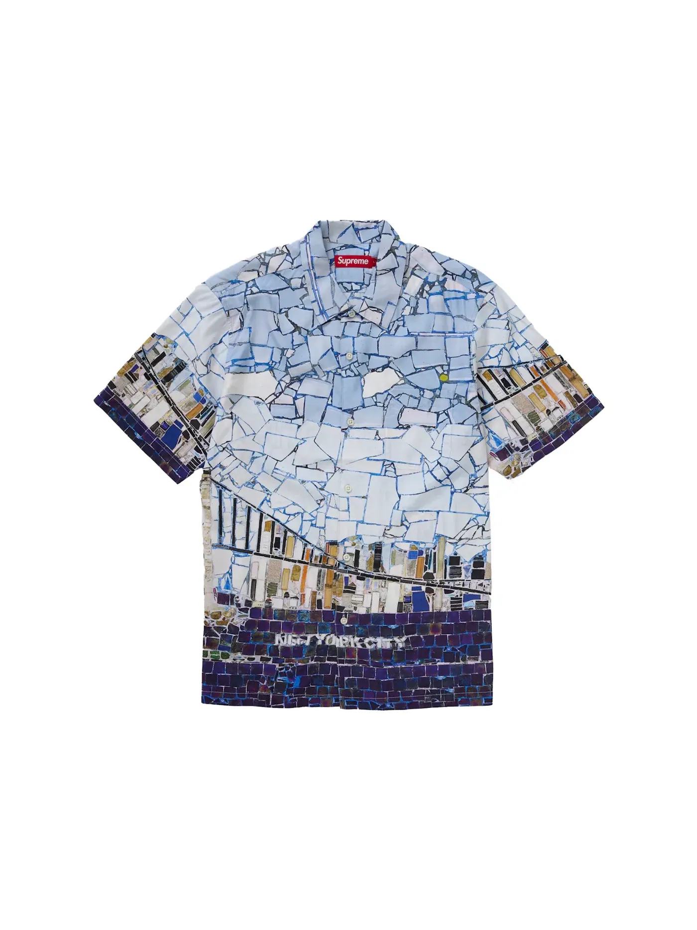 Мужская рубашка с коротким рукавом с принтом Shirt Supreme — изображение 1 из 2, мульти