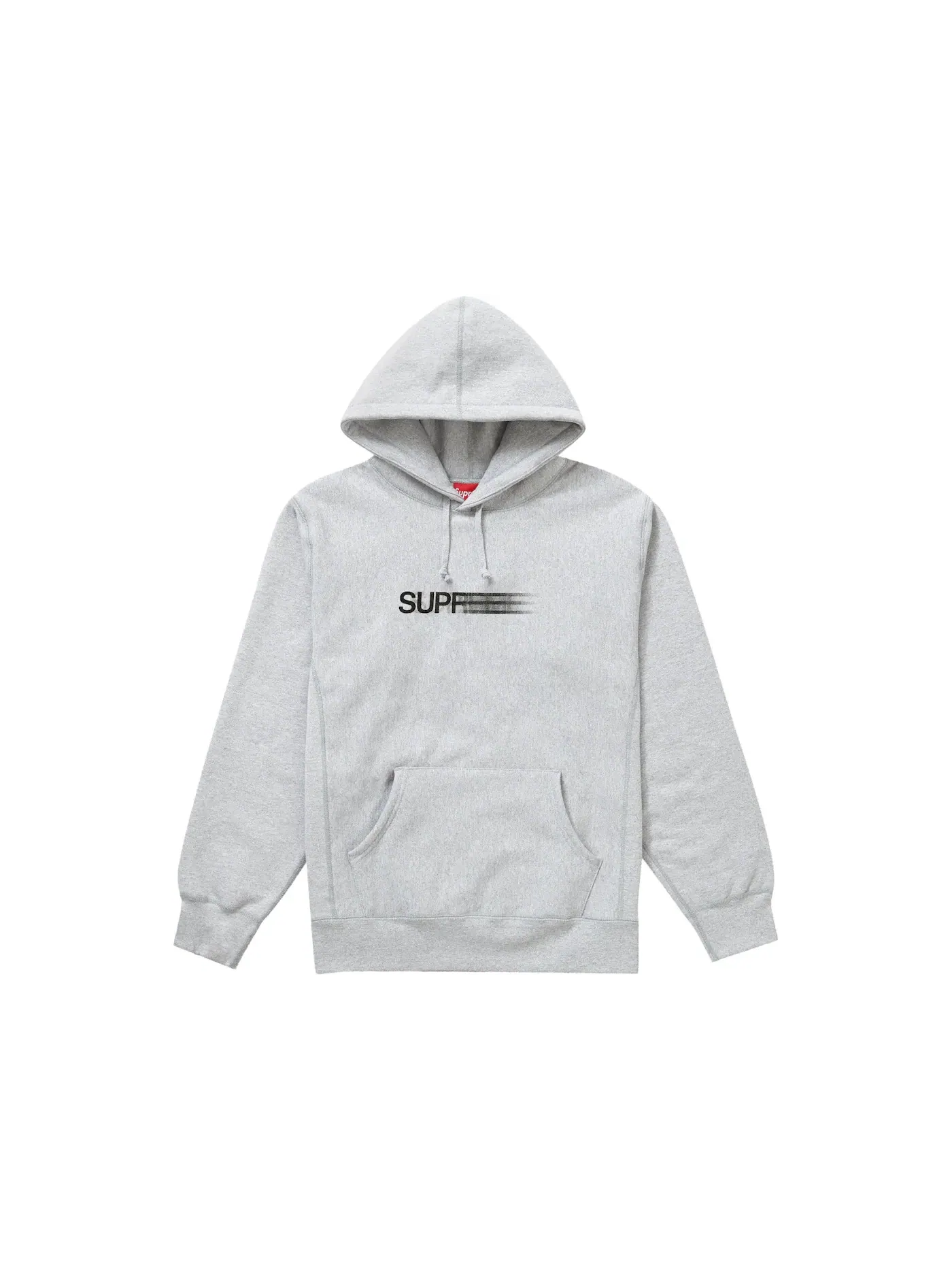Мужской худи с принтом Motion Logo Supreme — изображение 1 из 1, серый