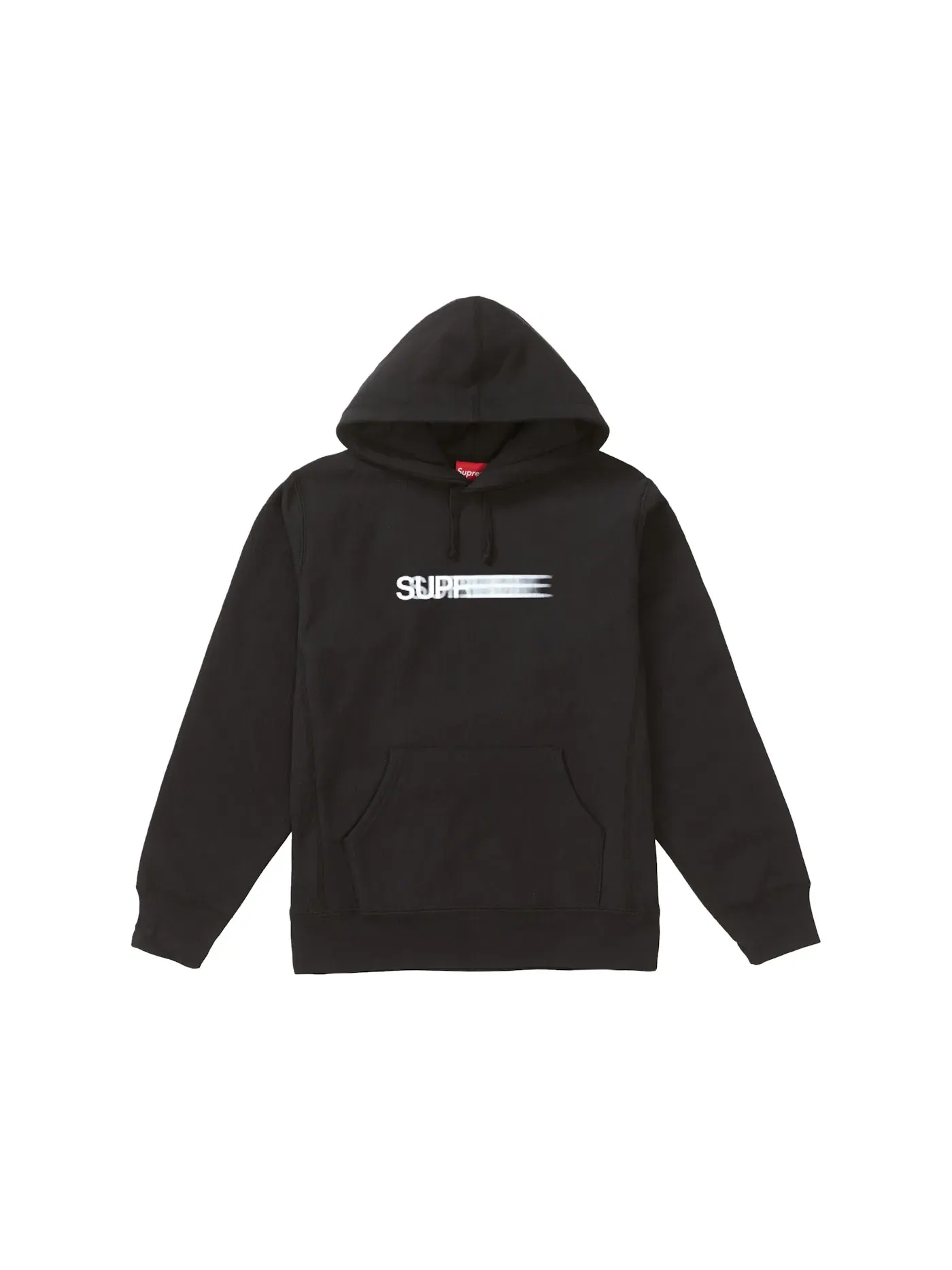 Мужской худи с принтом Motion Logo Supreme — изображение 1 из 1, черный
