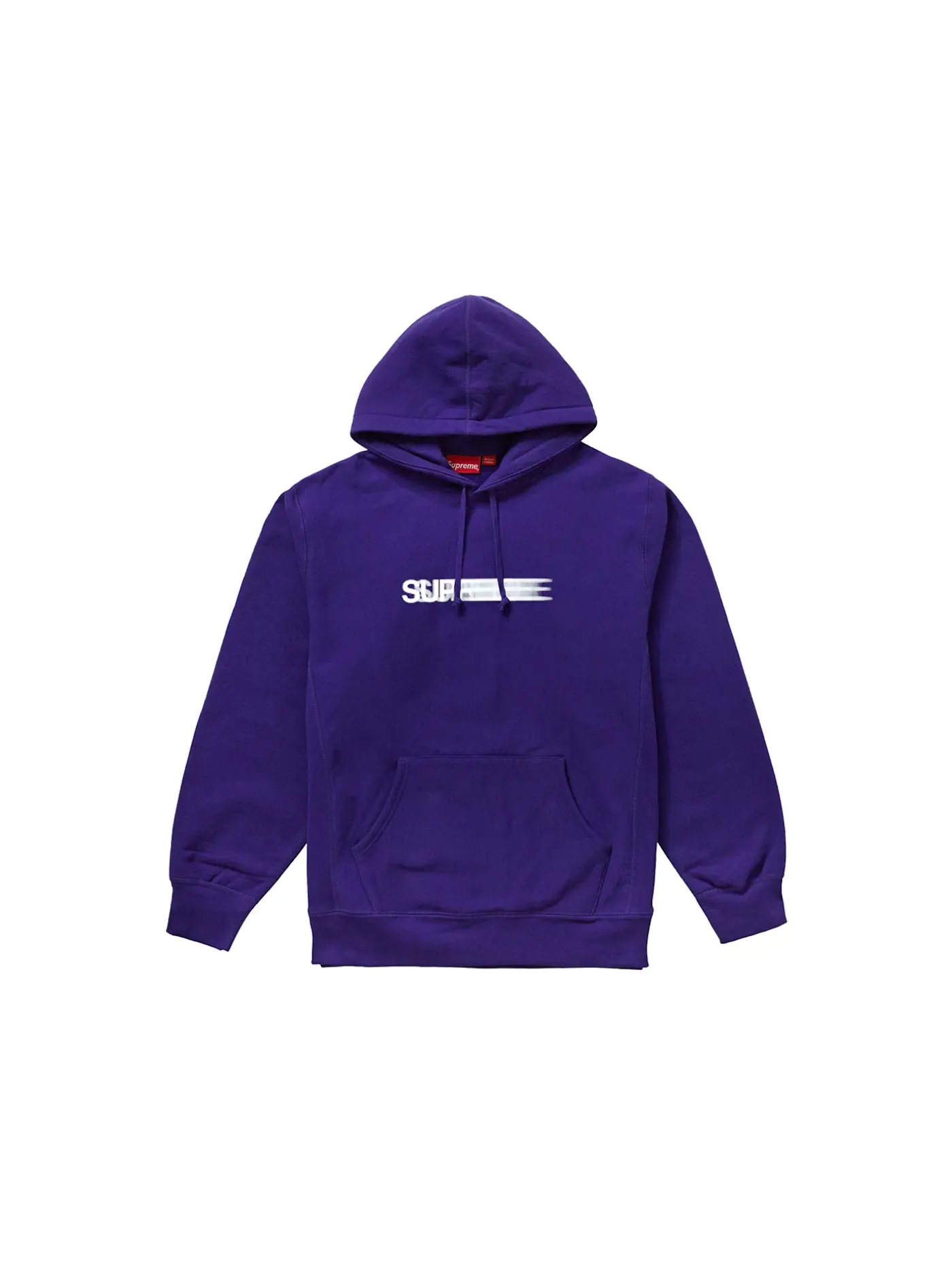 Мужской худи с принтом Motion Logo Supreme — изображение 1 из 1, фиолетовый